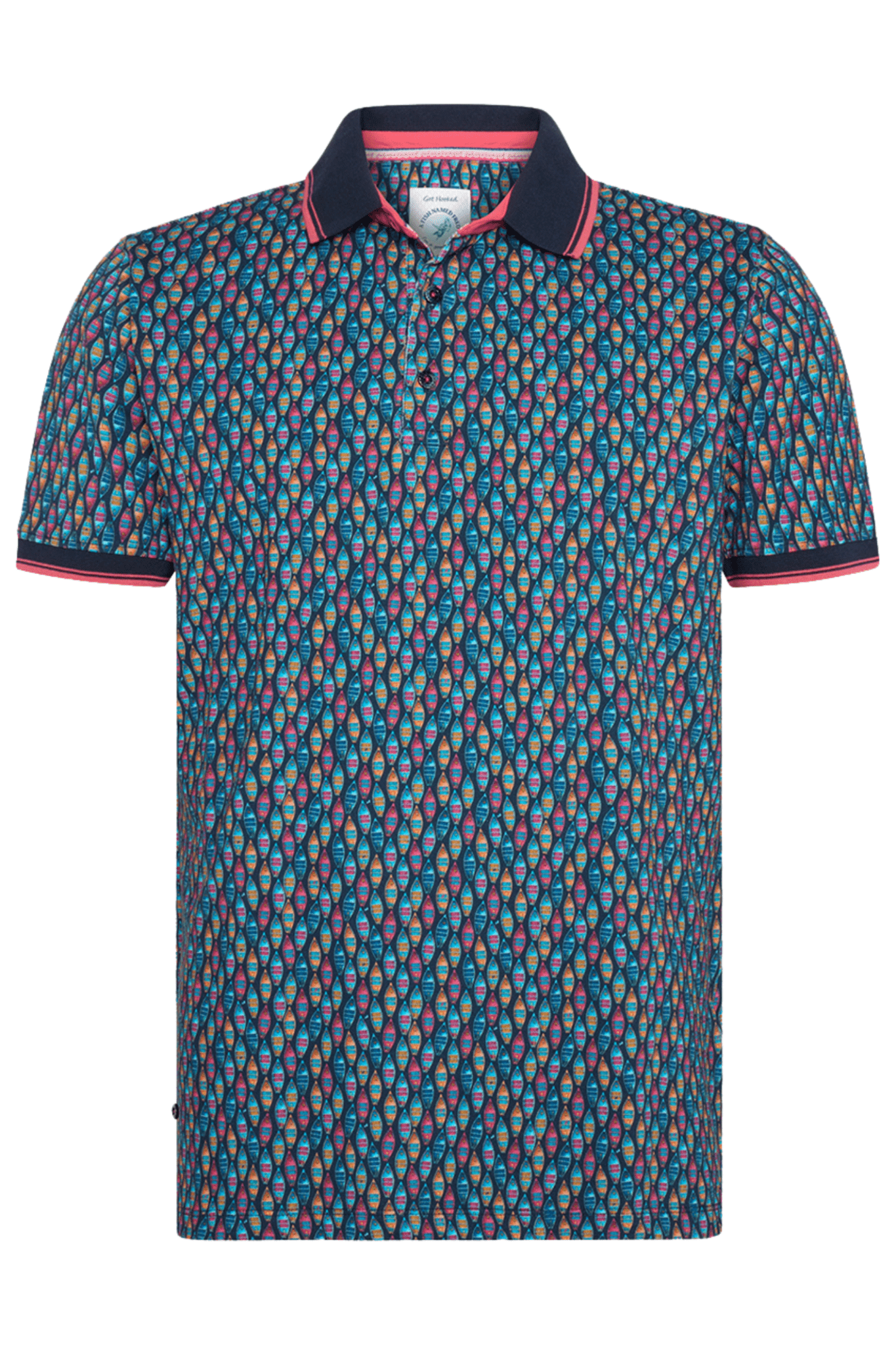 A Fish Named Fred Men's Polo Shirt 31.307 Navy Boats - Dotique