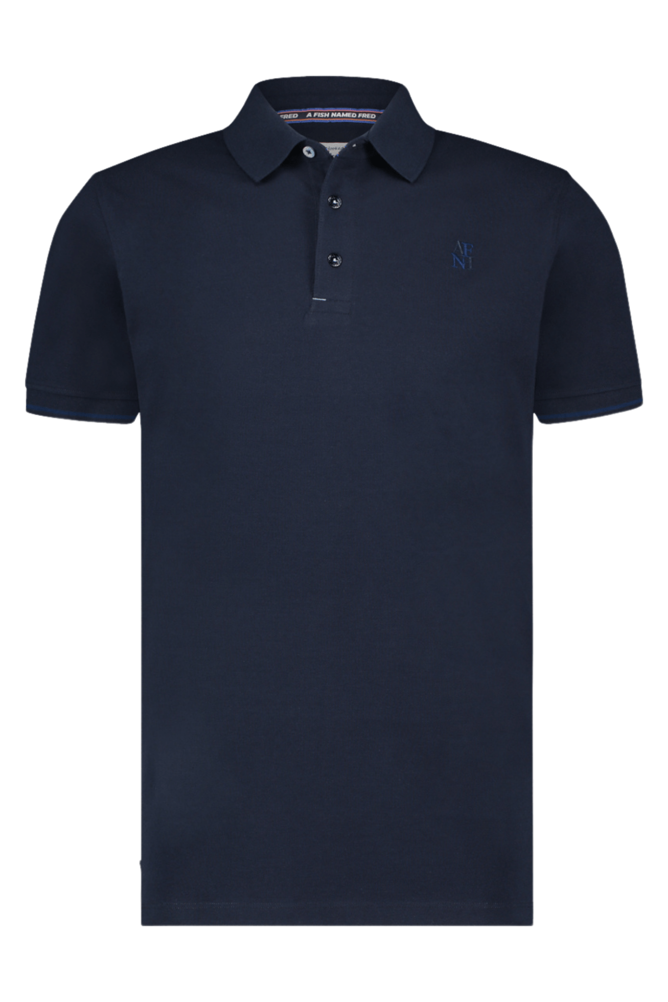 A Fish Named Fred Men's Polo Shirt Navy 99.3001 - Dotique