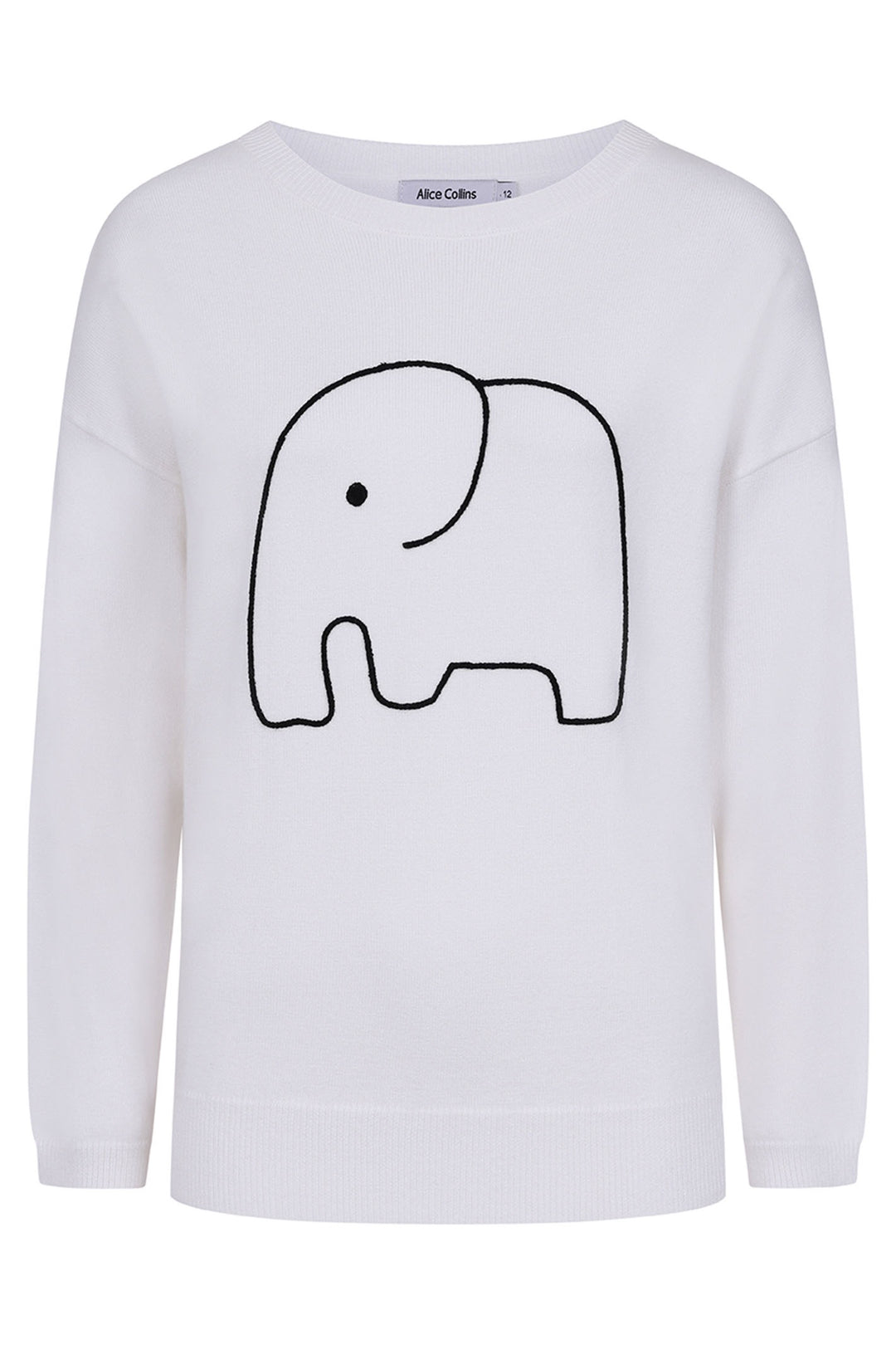 Alice Collins 033A254 Wild Oat Beige Elephant Jumper