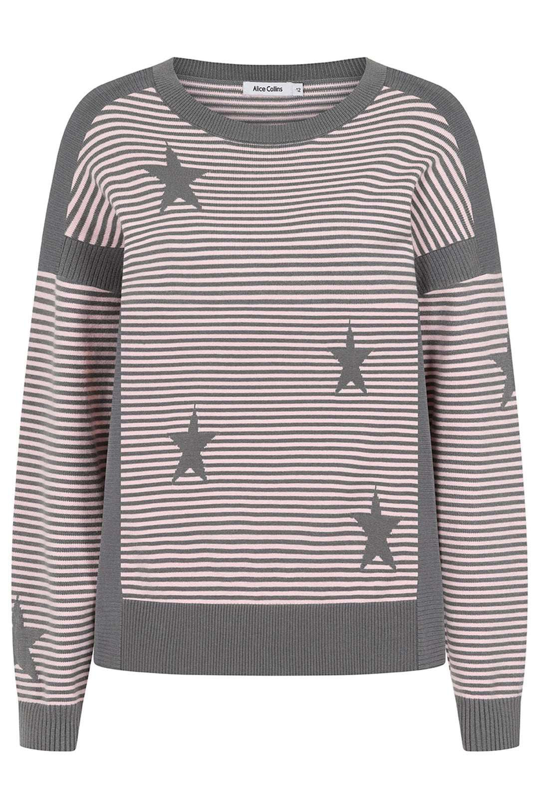 Alice Collins 033A278 Charcoal Shell Grey Una Pullover