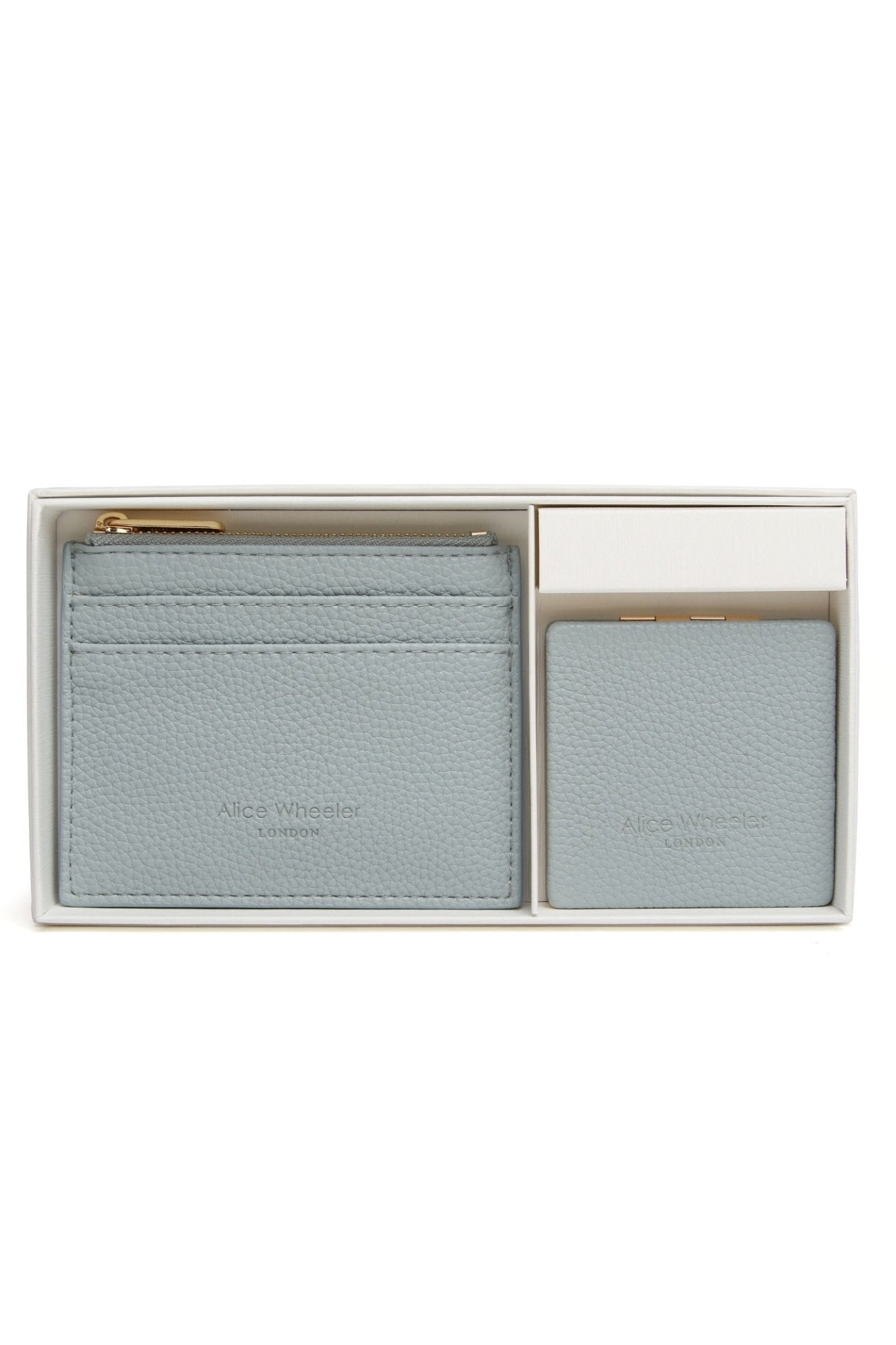 Alice Wheeler AW6104 Duck Egg Purse & Mirror Compact - Dotique - Alice Wheeler