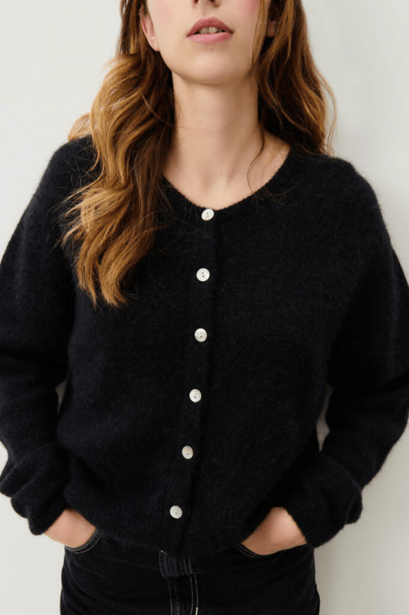 American Vintage Black VITOW Cardigan - Dotique - American Vintage