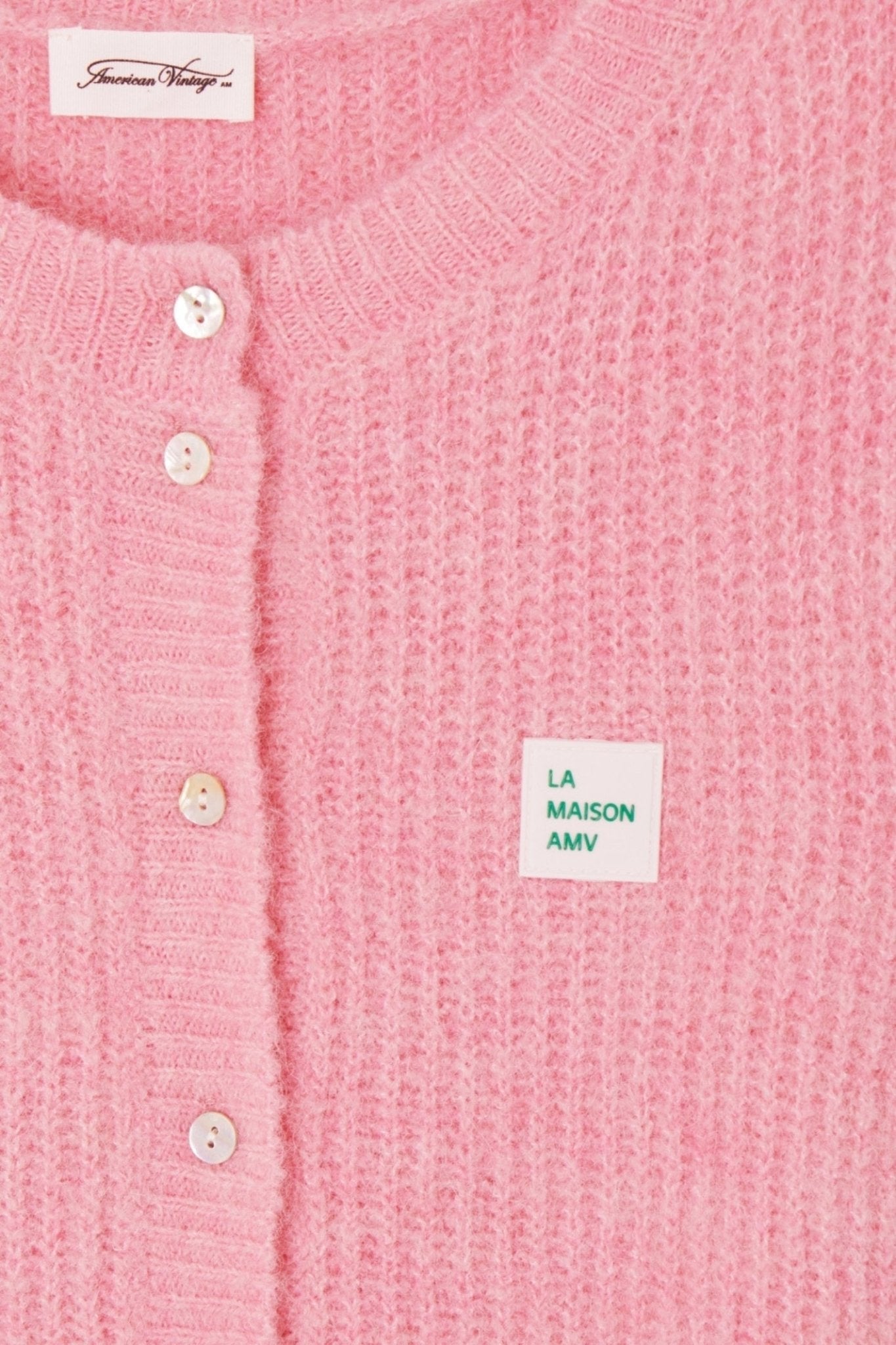 American Vintage EAST19MCE Women’s Sleeveless Cardigan East - Orchid Melange - Dotique - American Vintage