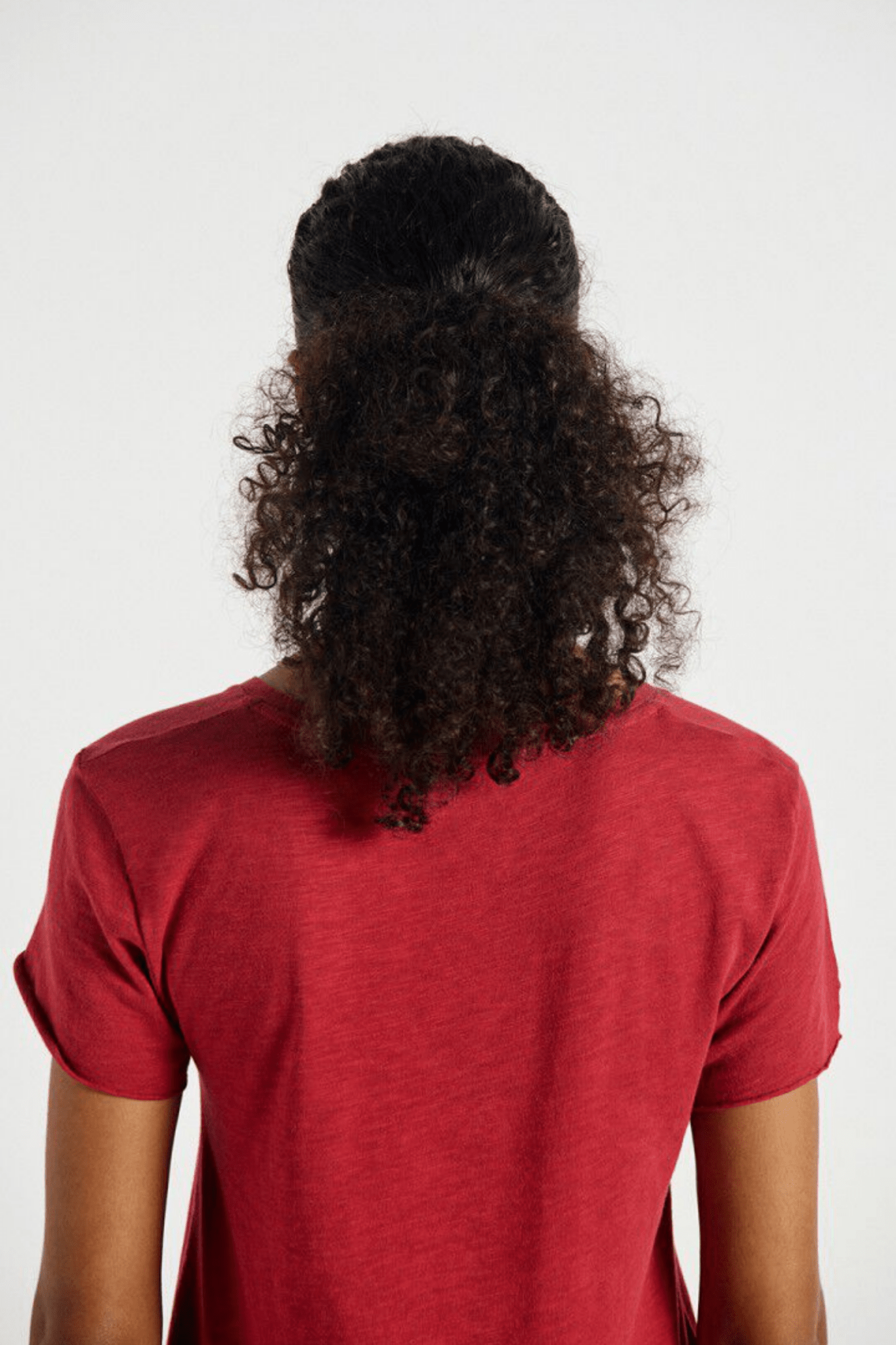 American Vintage JACKSONVILLE goji vintage v-neck t-shirt with trapeze fit – Dotique