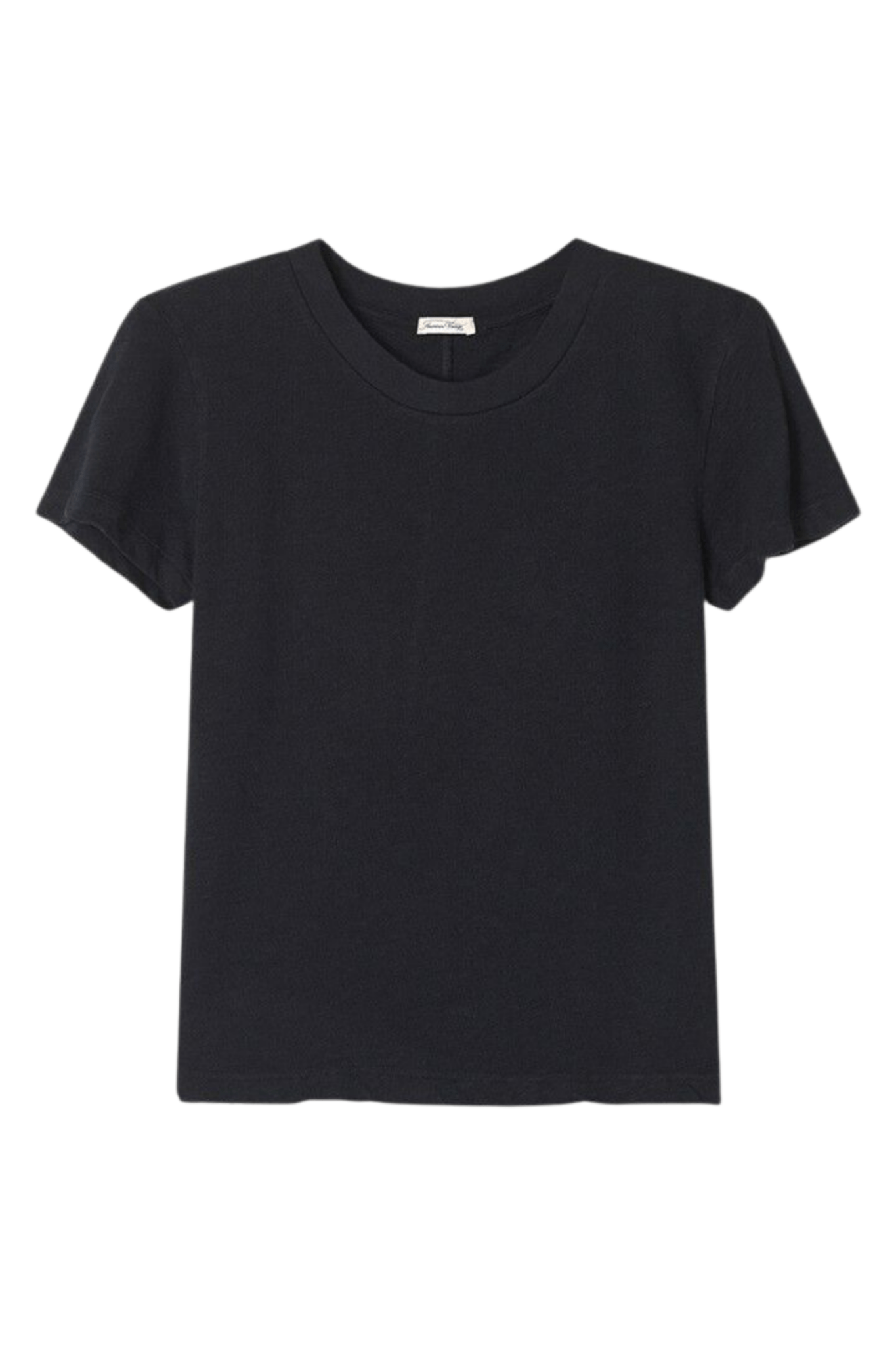 American Vintage SONOMA black short sleeve t-shirt with round neck – Dotique