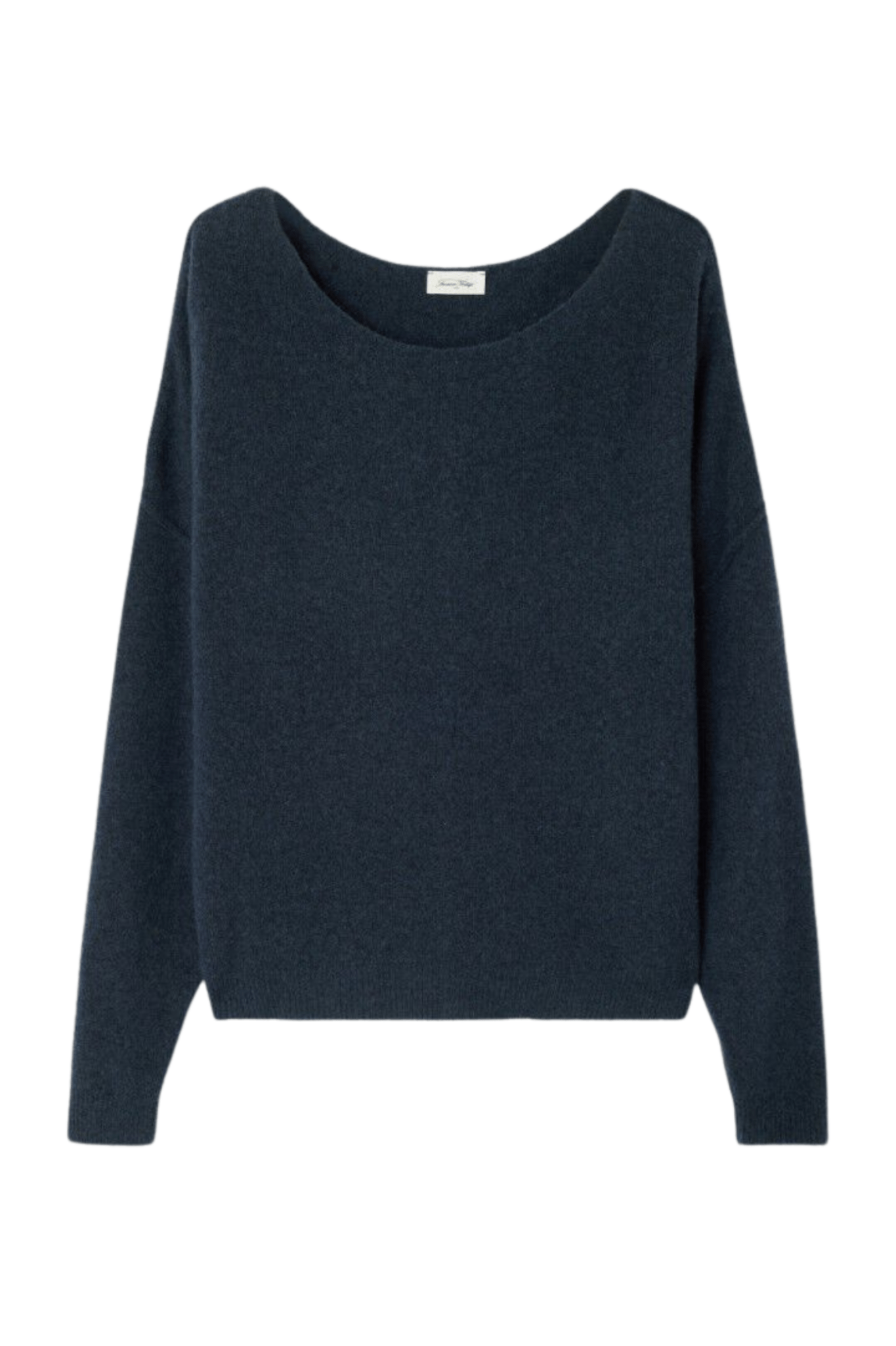 American Vintage Women's Damsville Jumper in Navy Blue Black Melange - Dotique - American Vintage