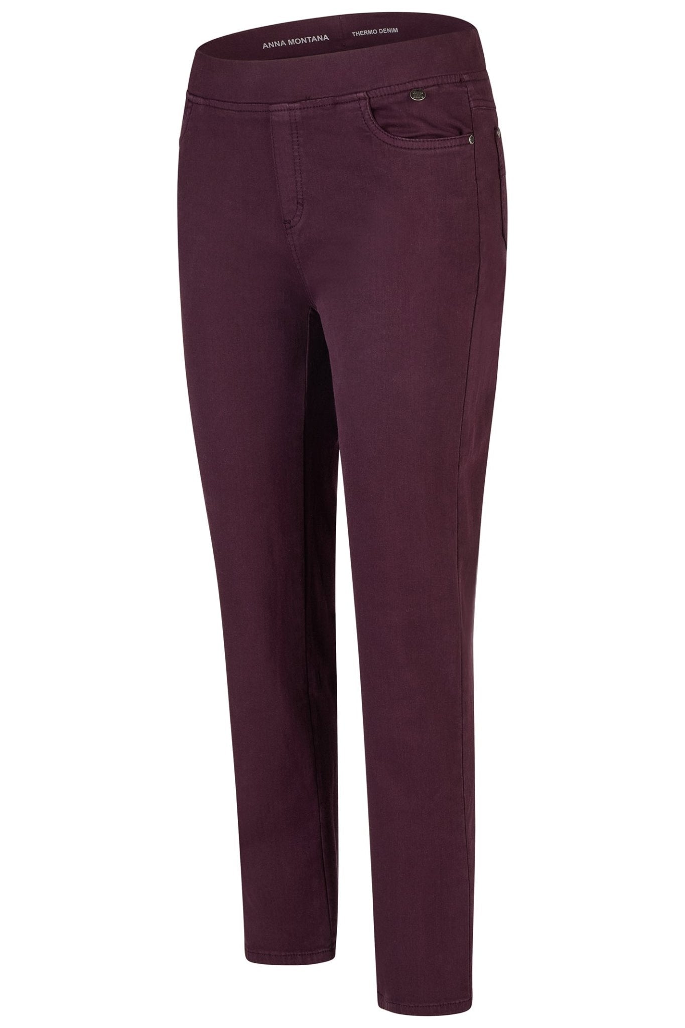 Purple pants on a white background