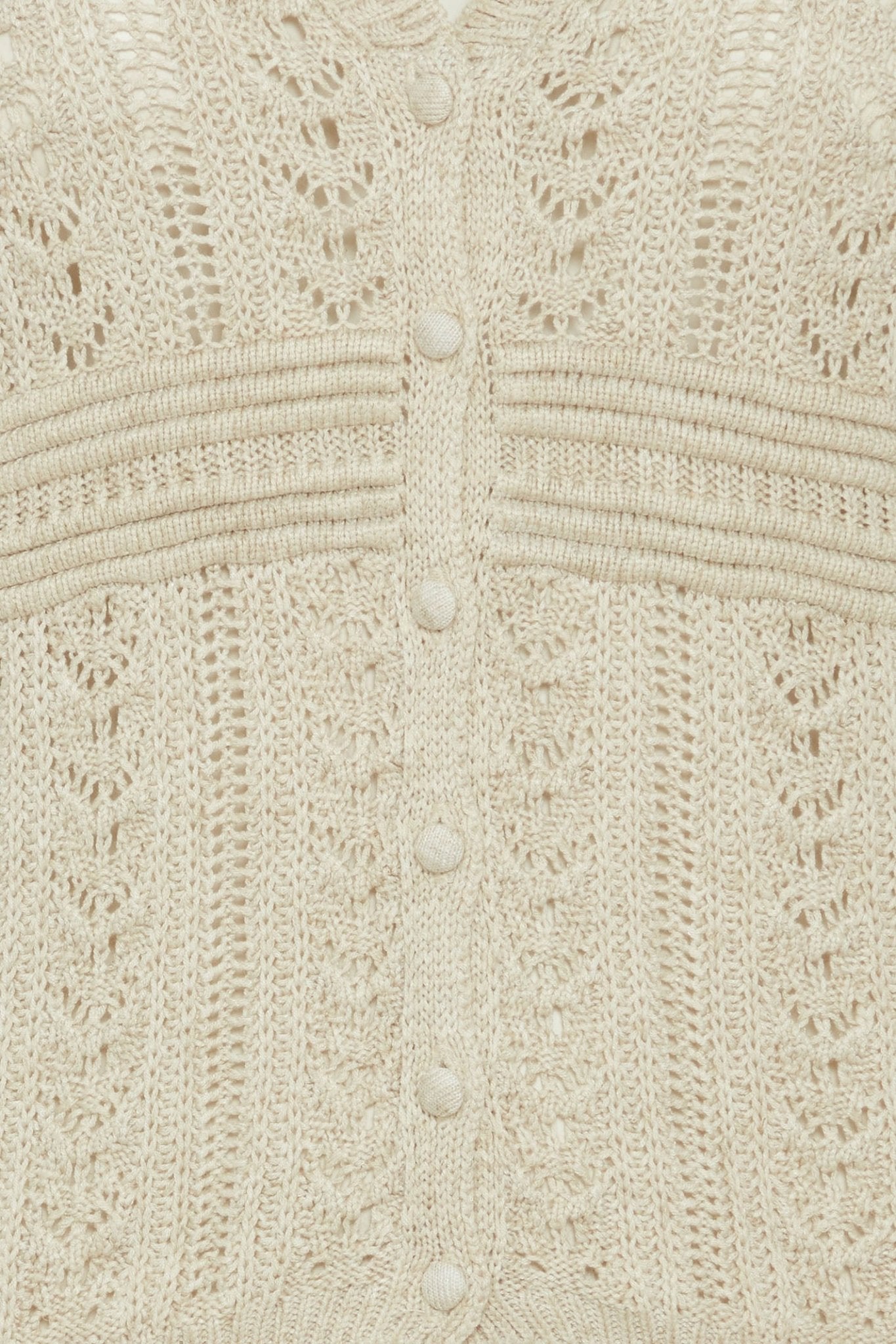 Atelier Reve 20120713 IRESTEL Birch Melange Cream Cardigan - Dotique Chesterfield