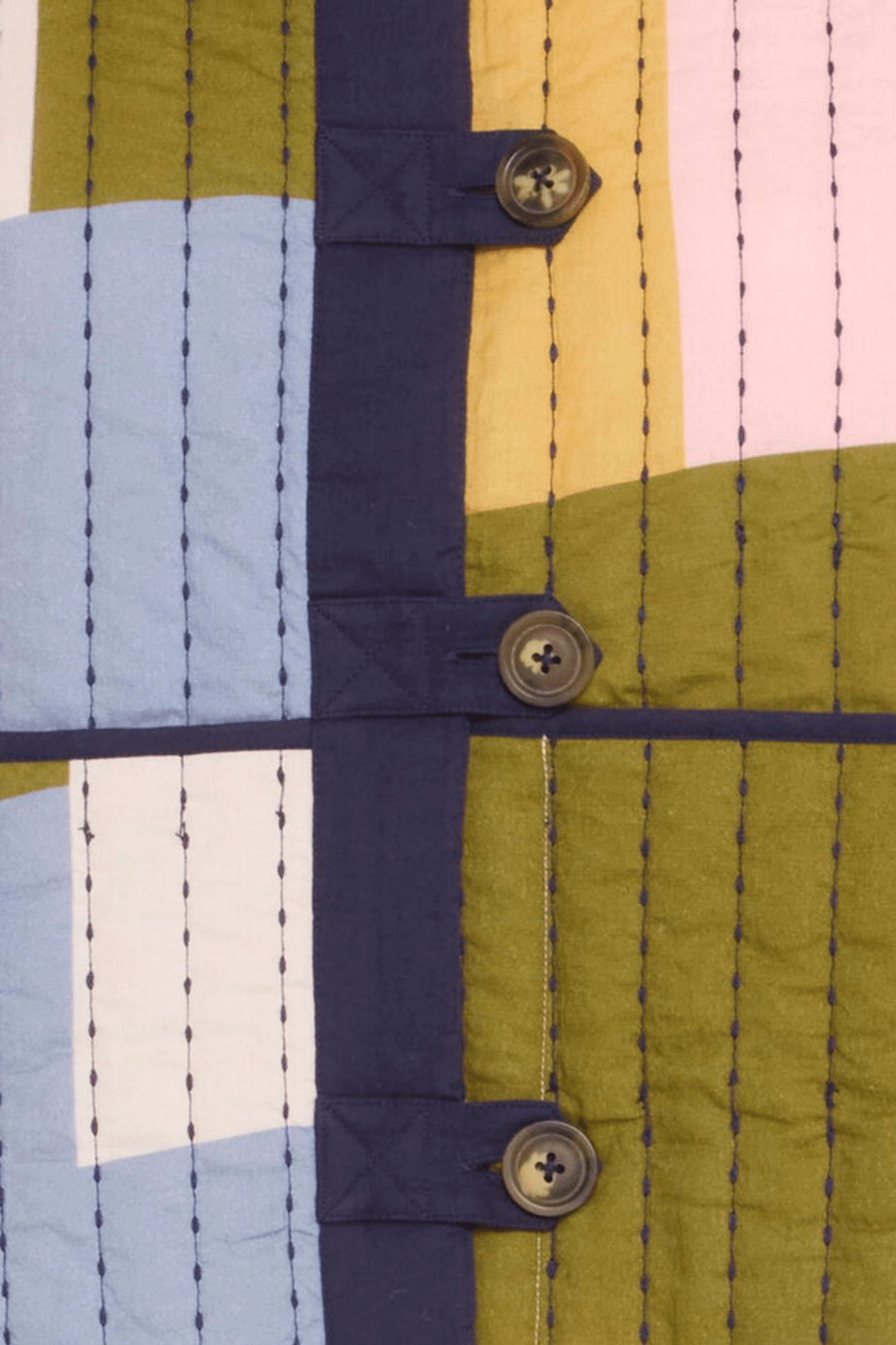 Atelier Rêve IRMONIQUE pink Monique print quilted patchwork jacket at Dotique