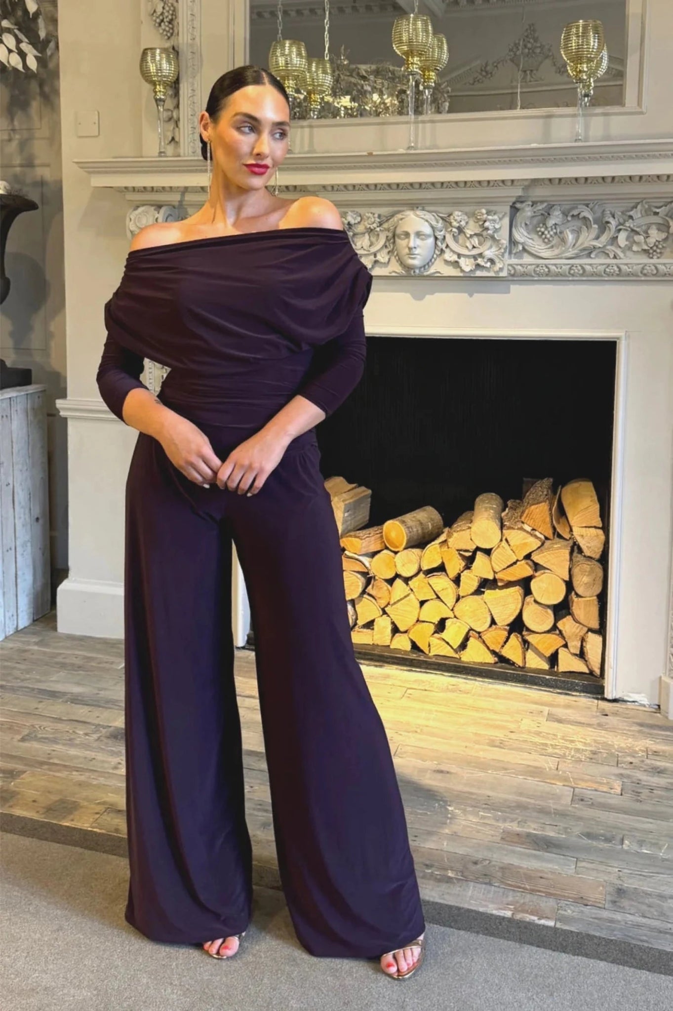 ATOM-LABEL-Carbon-Jersey-Jumpsuit-with-Sleeve-in-Blackcurrant--Regular-Length--2