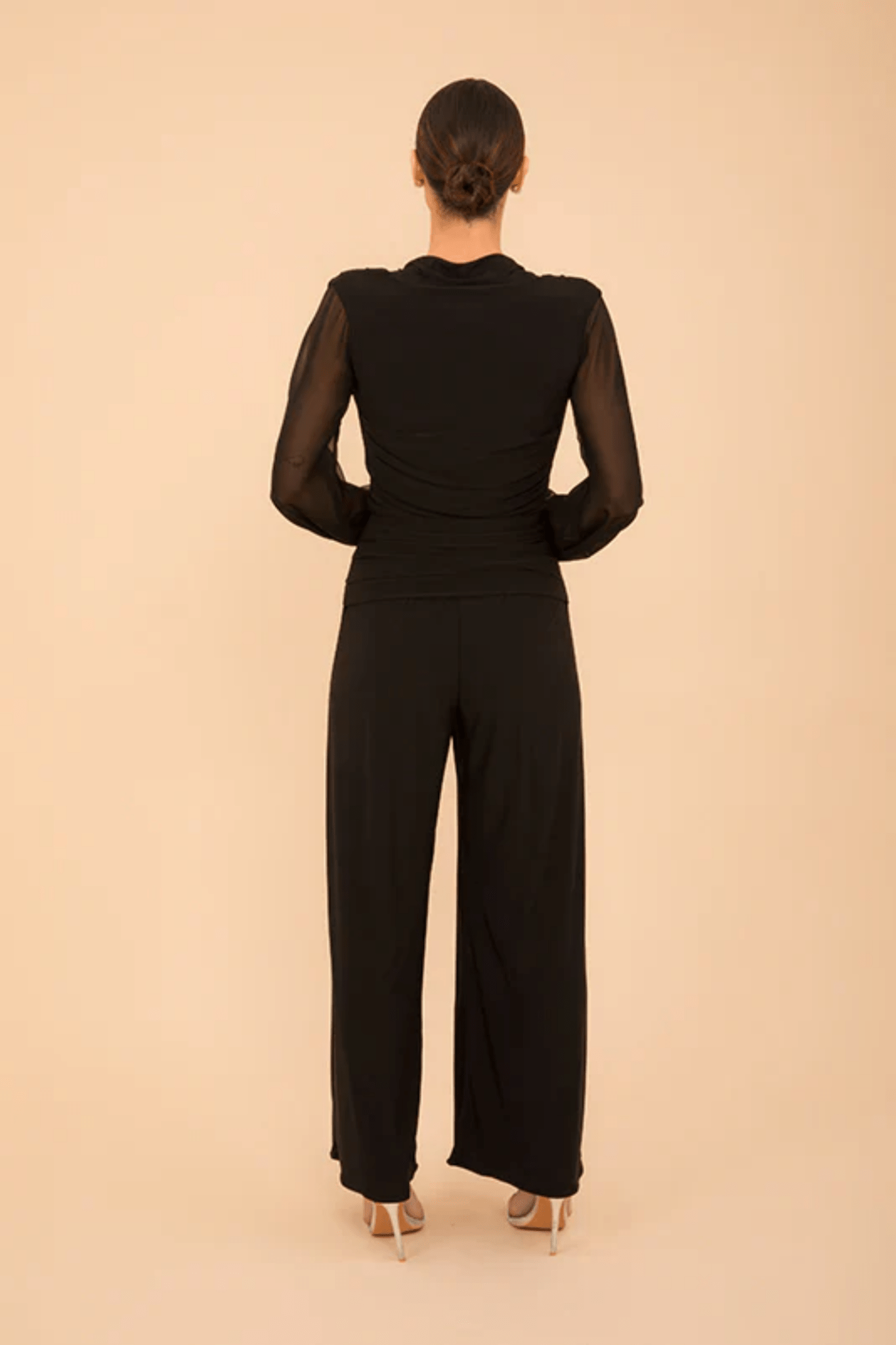 Atom Label Uranium Jumpsuit with Bell Sleeve Black - Dotique - ATOM LABEL