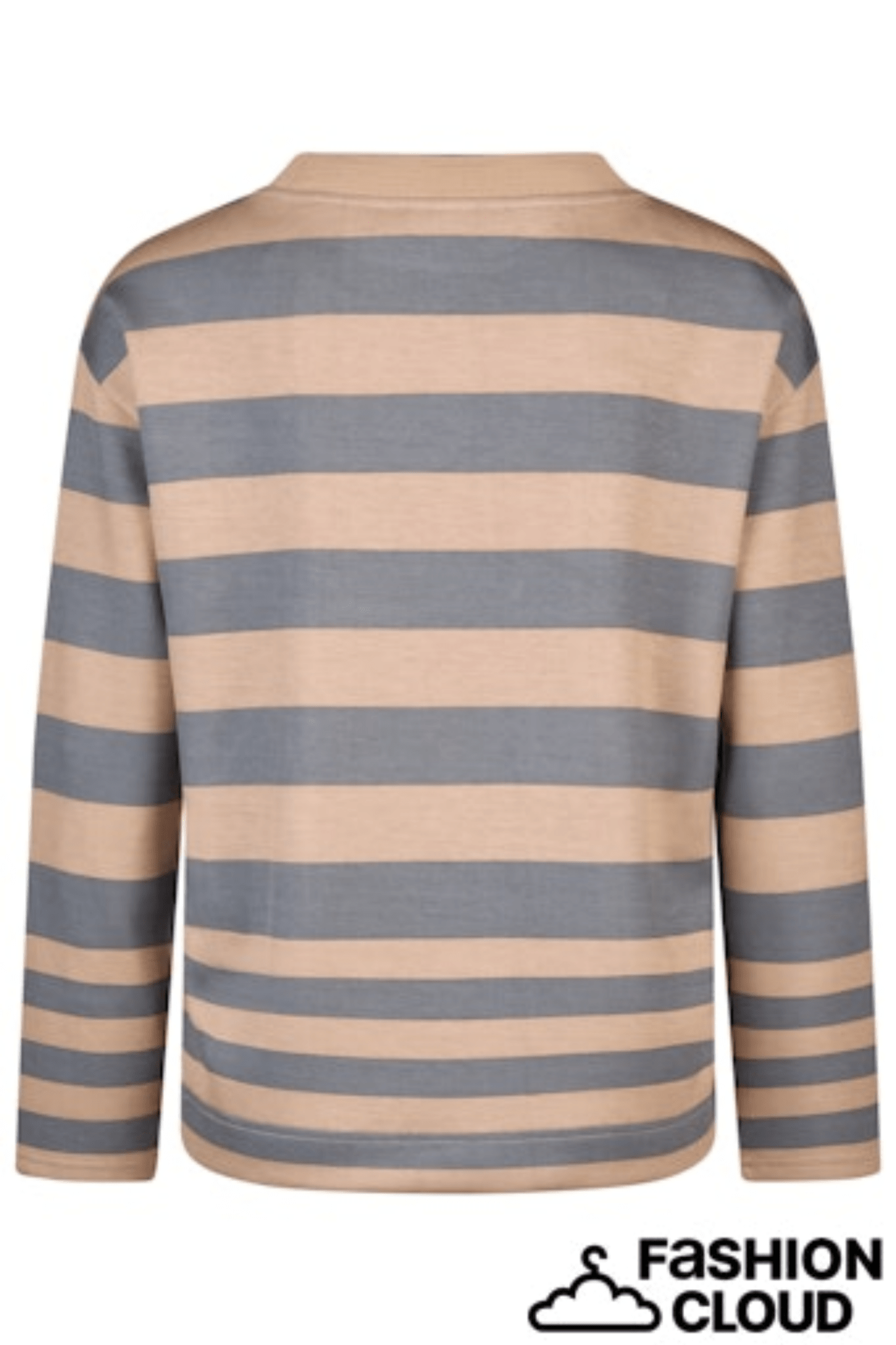 barbara-lebek-37130052-sweat-shirt-jumper-grey-and-biscuit-stripe-with-drawstring-detailing-to-neck