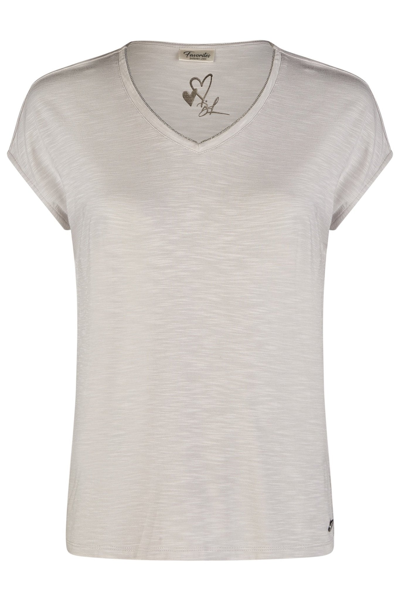 Barbara Lebek 77020052 Stone T-Shirt - Dotique