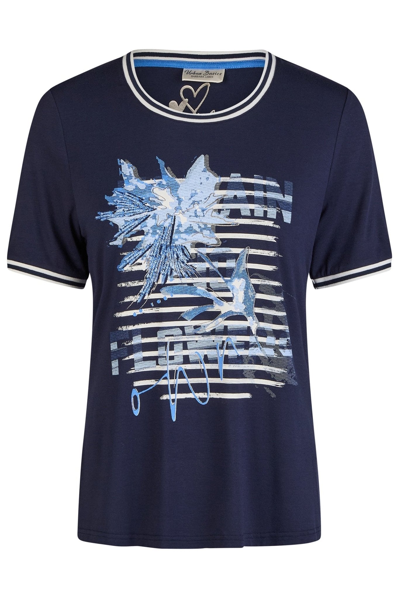 Barbara Lebek 82090052 Navy T-Shirt - Dotique