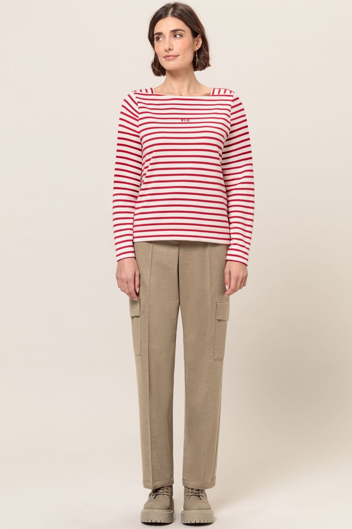 Bianca 46039 Red Mix Stripe (399) Lotta Top - Dotique