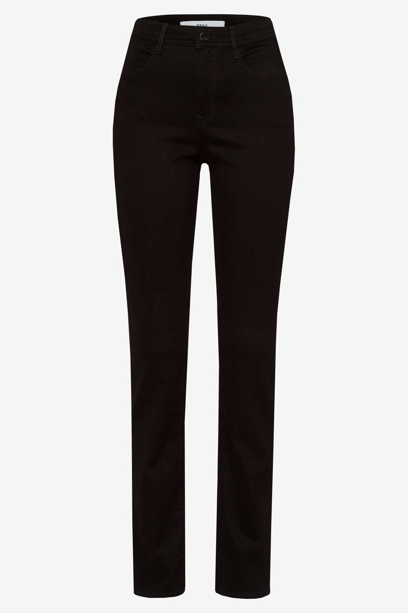 Brax Mary 71-1707 02 Black Regular Fit Straight Leg Jeans - Dotique Chesterfield