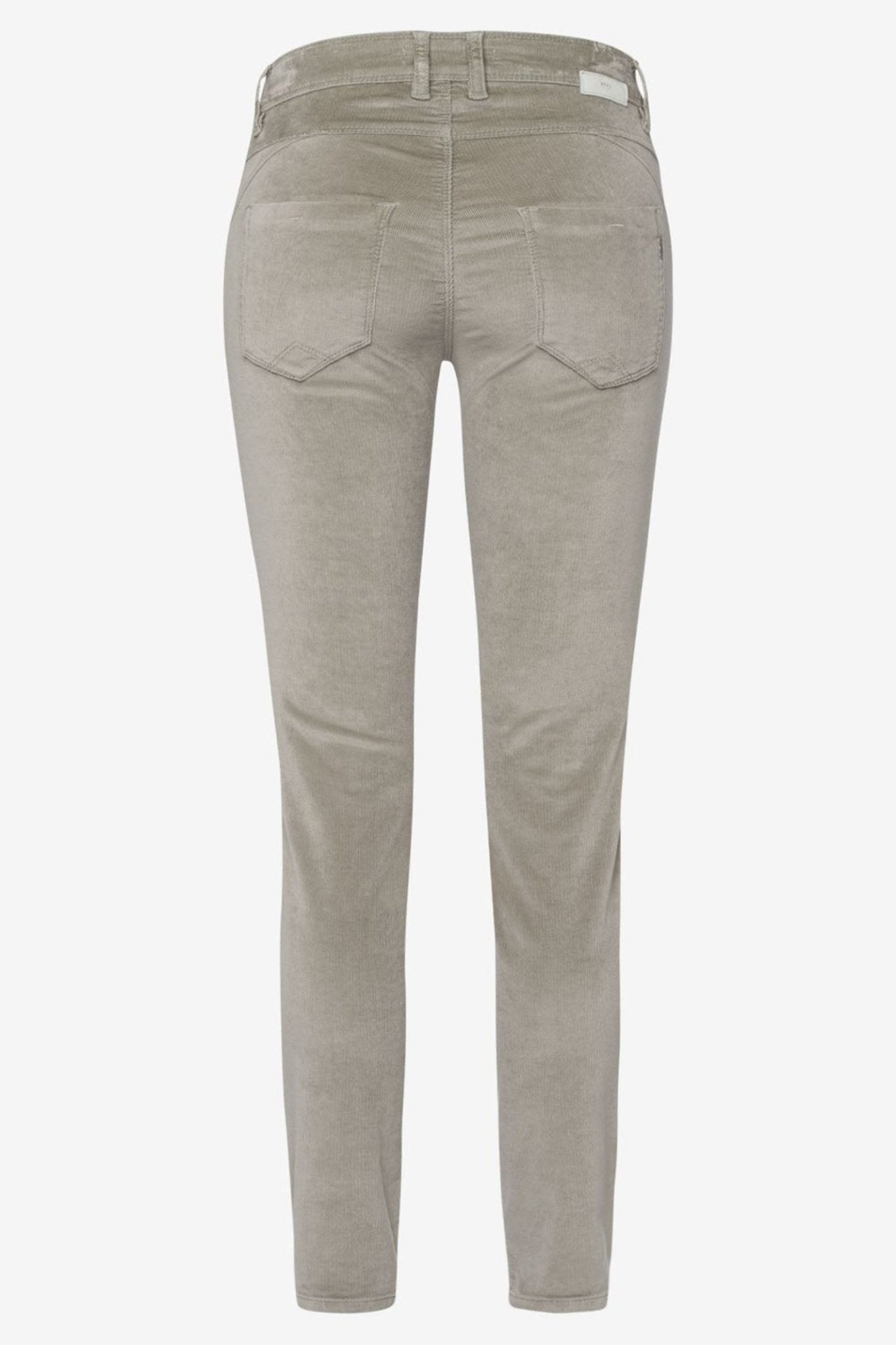 Brax Shakira 79-1634 07 Grey Skinny Cozy Cord Jeans - Dotique Chesterfield