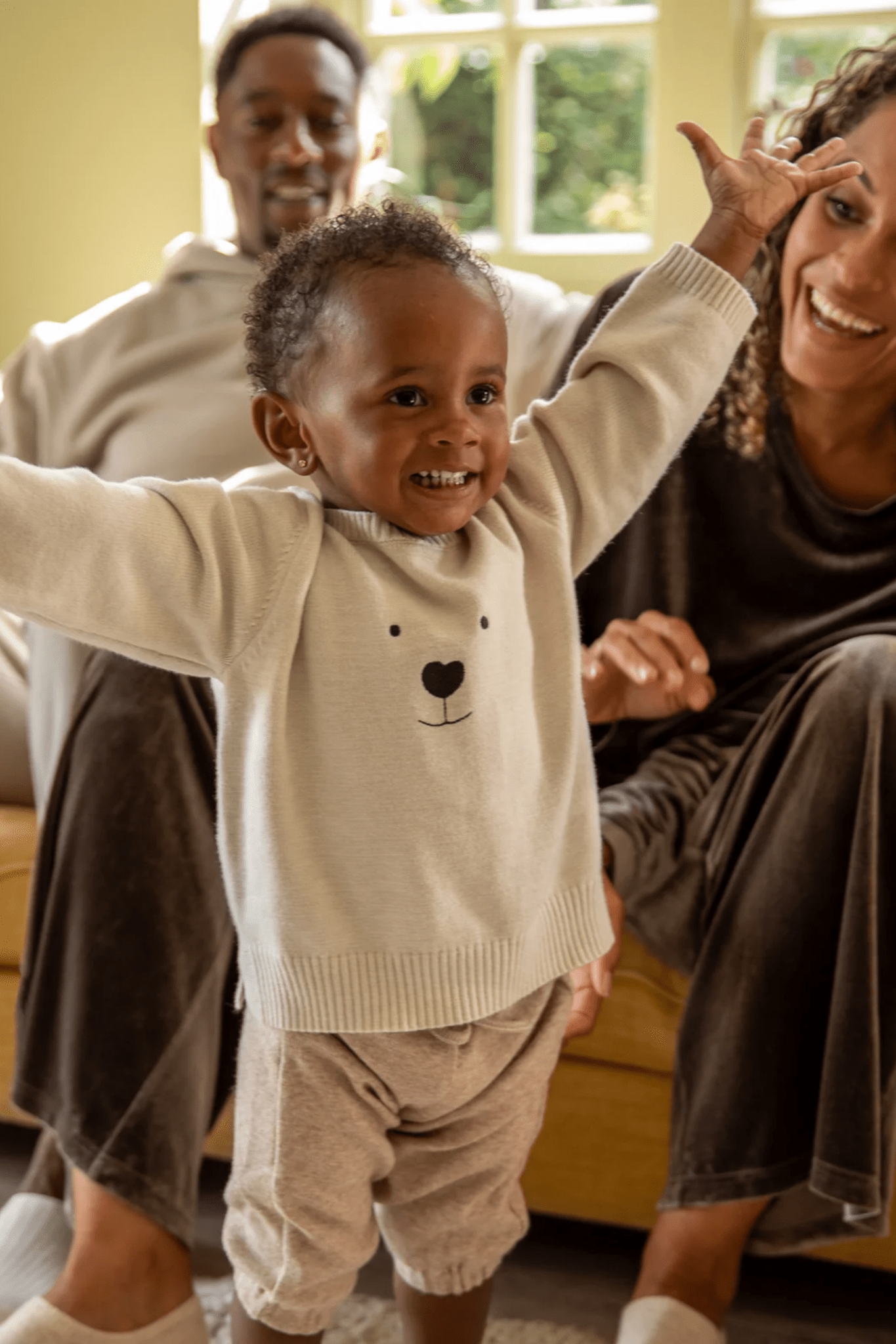 Chalk Mini Babies Cub Jumper Cream - Dotique - Chalk