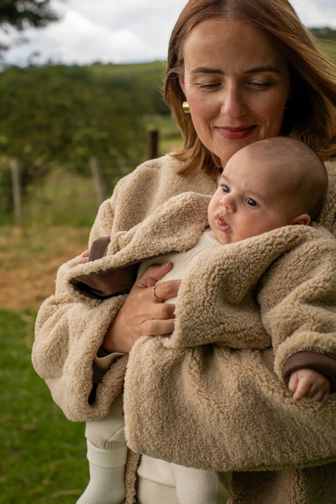 Chalk Mini Babies Puggle Jacket Oat