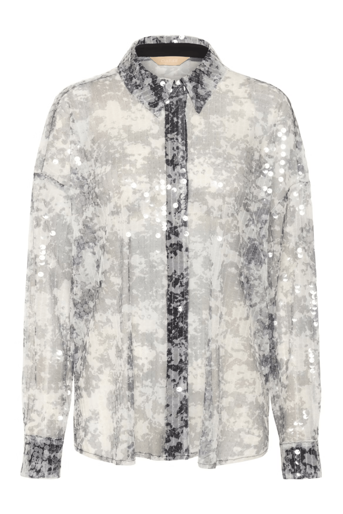 Culture 50112209 CUwilma Shirt Grey/White Mix - Dotique - Culture