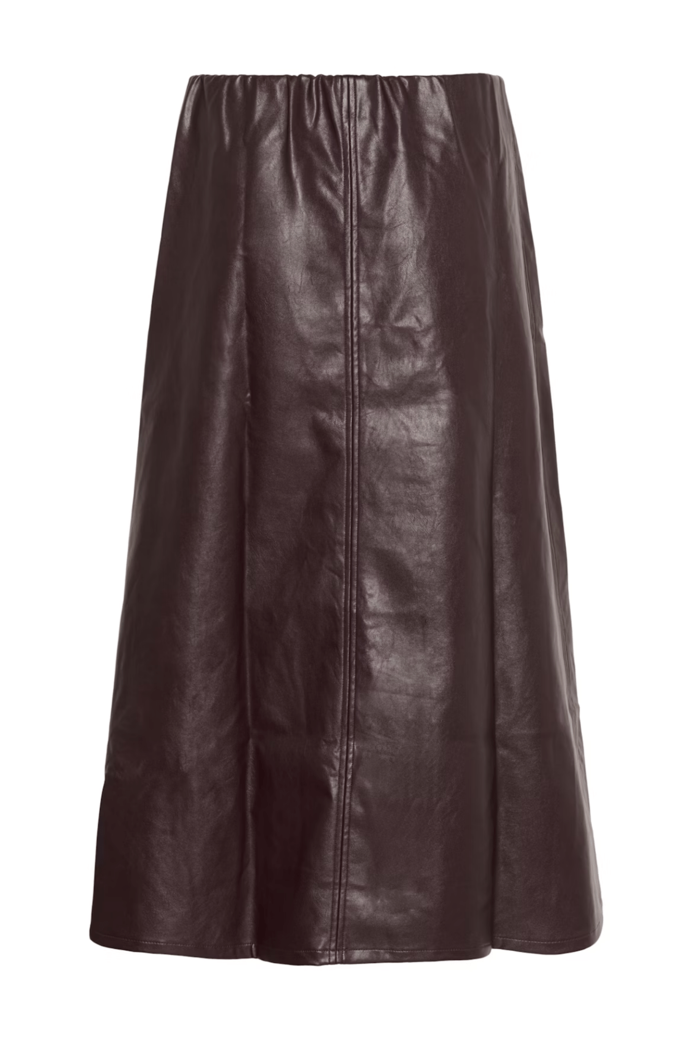 Culture 50112295 CUlilli PU Leather Look A - Line Midi Skirt - Dotique - Culture