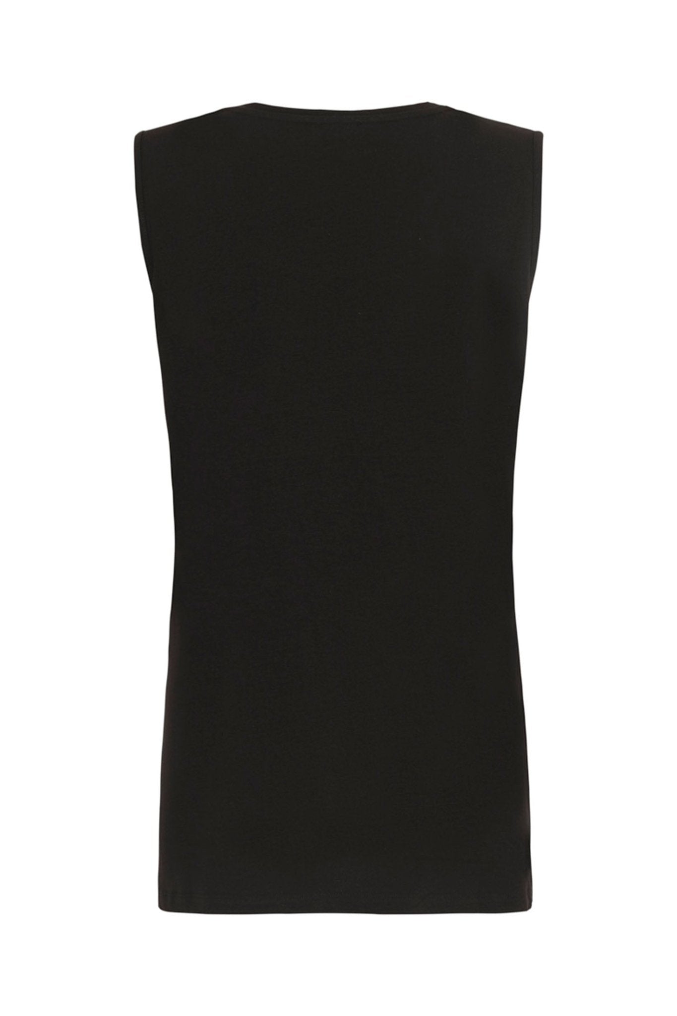 Dolcezza 24505 Black Vest Top - Dotique Chesterfield