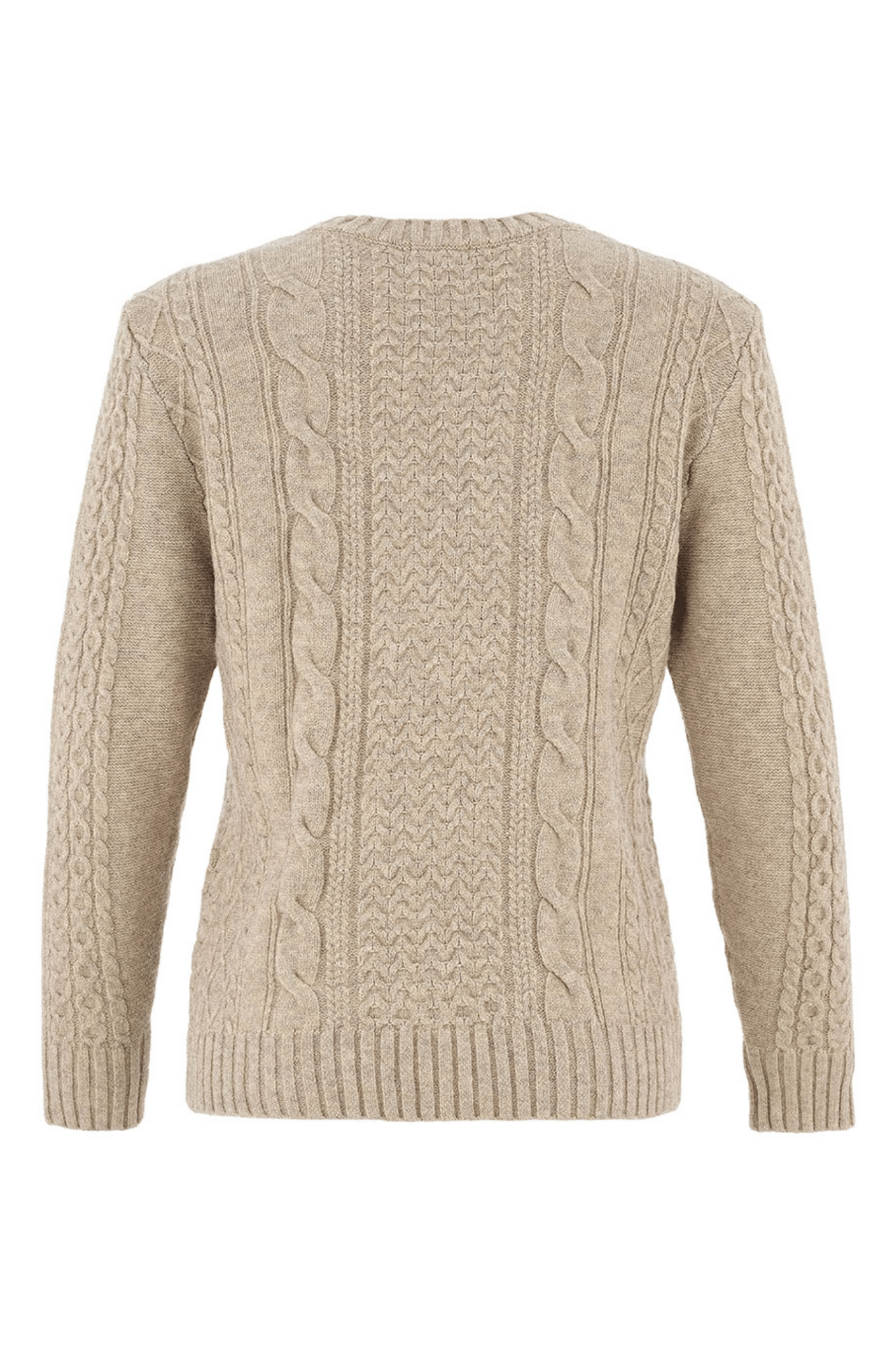 Dolcezza 75307 Oatmeal Cable Knit Jumper - Dotique - Dolcezza