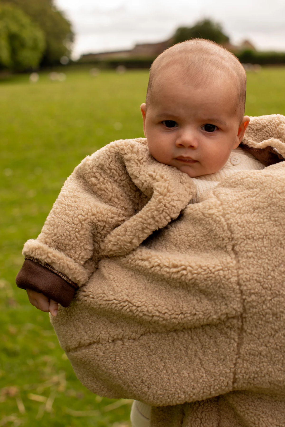 Chalk Mini Babies Puggle Jacket Oat