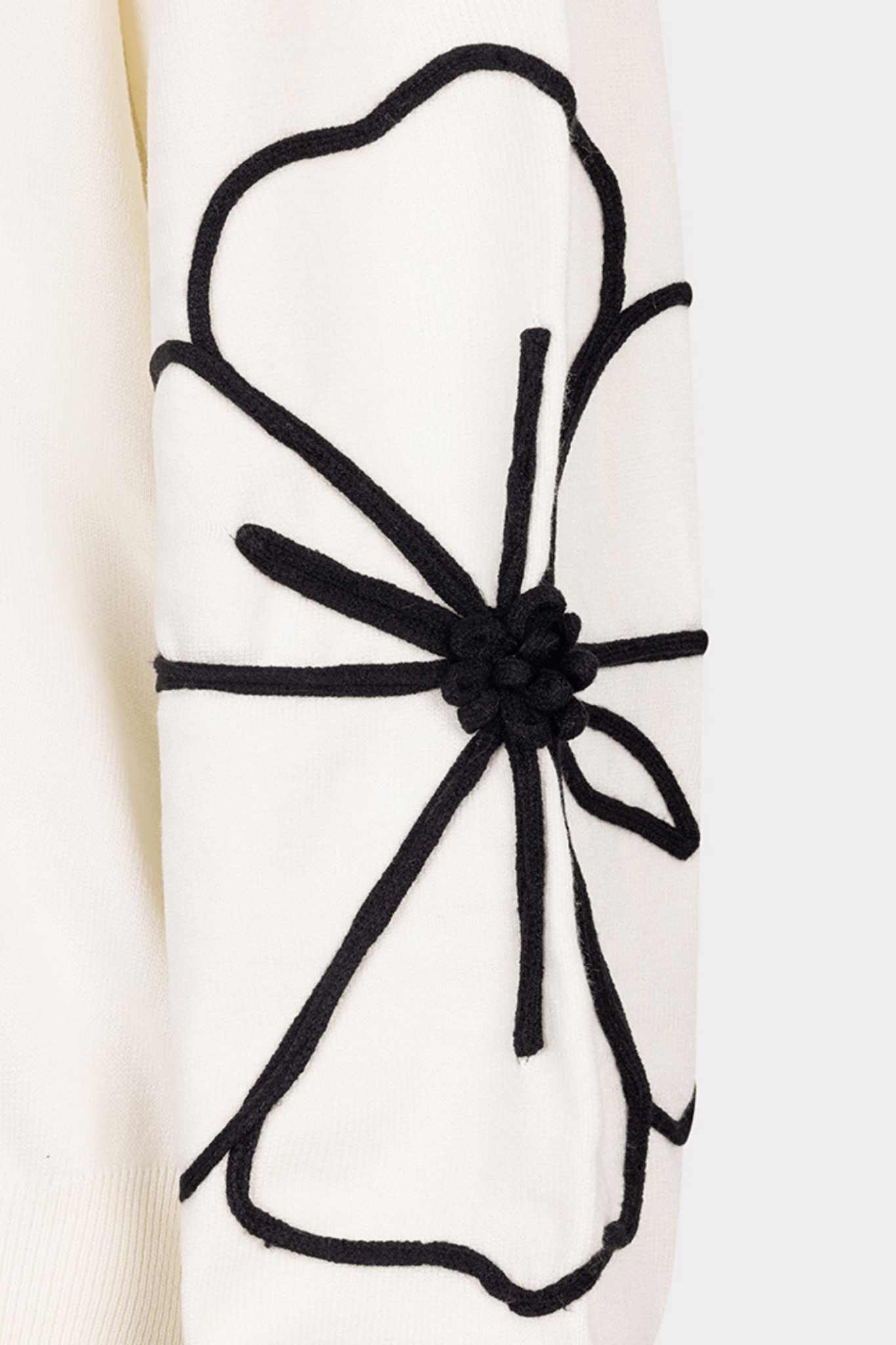 EsQualo 02505 Off White Jumper Tape Flower Patch - Dotique - EsQualo