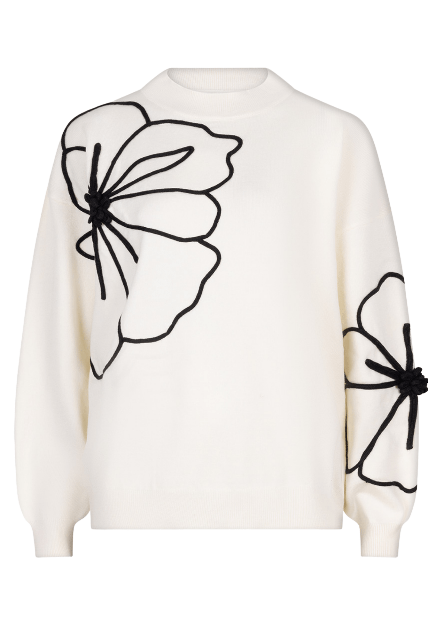 EsQualo 02505 Off White Jumper Tape Flower Patch - Dotique - EsQualo