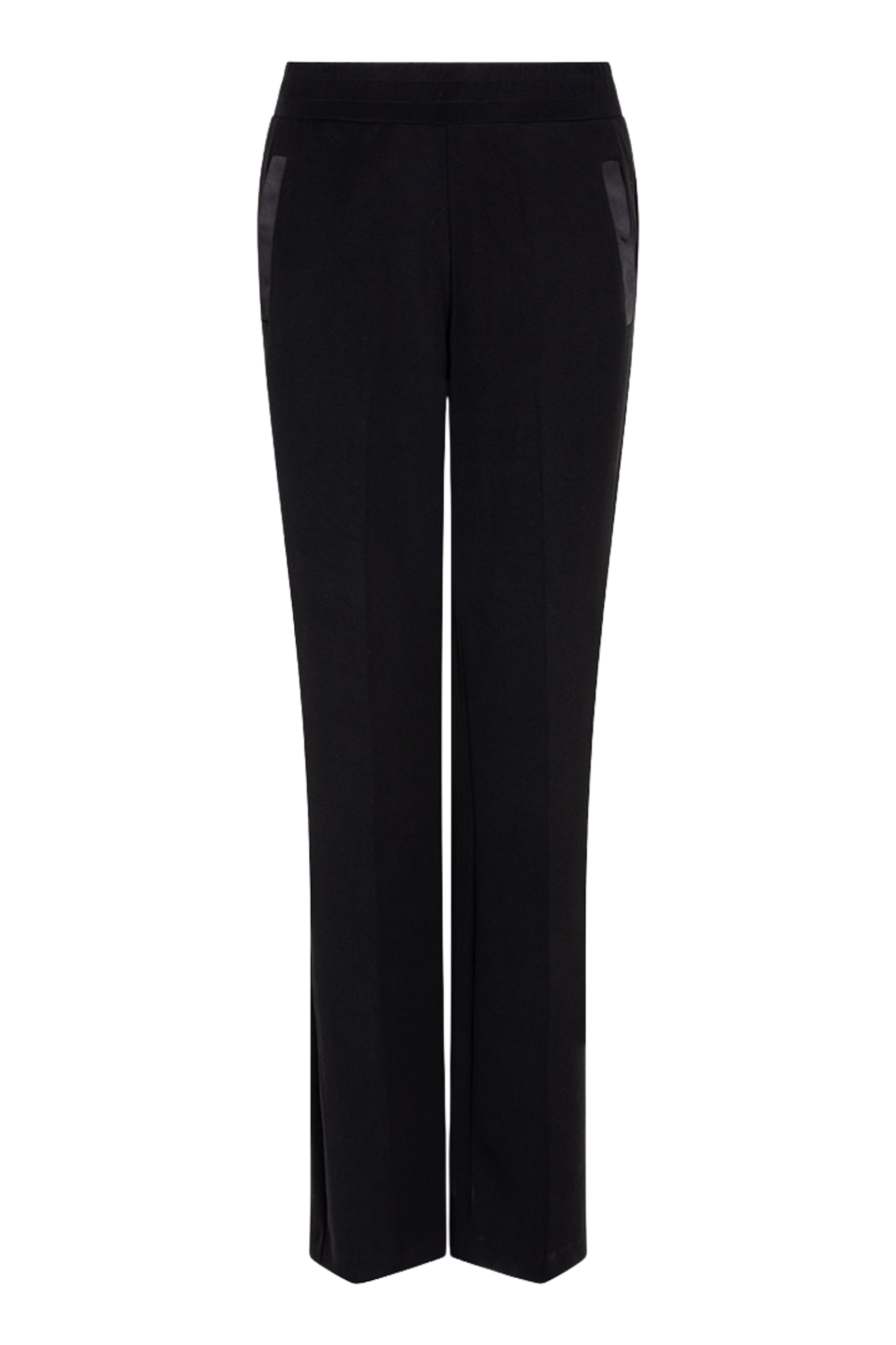EsQualo 05506 Black Trousers Wide Modal - Dotique - EsQualo