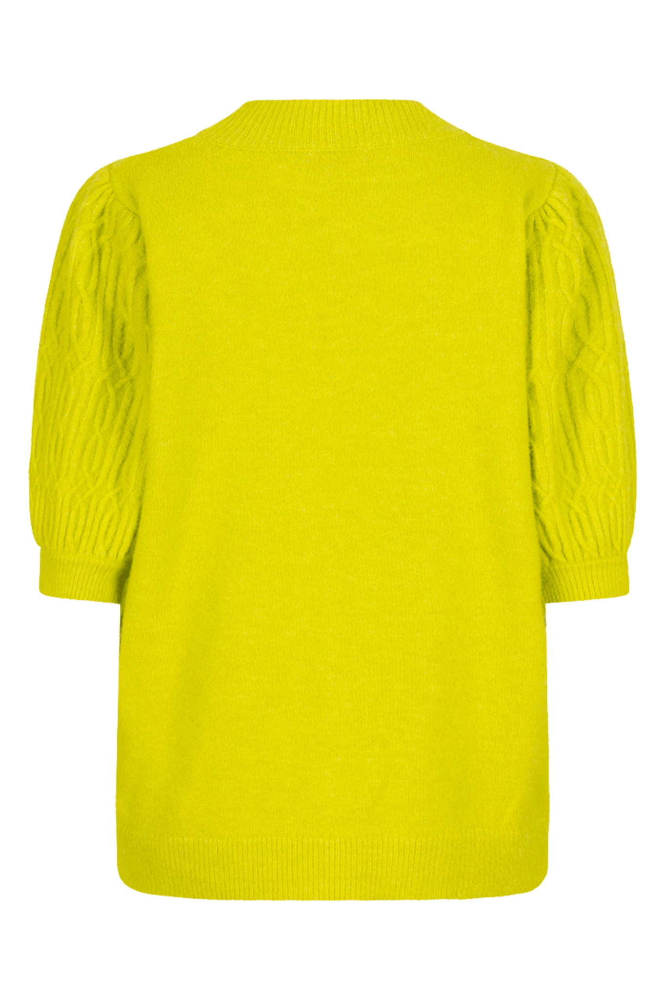 EsQualo 27525 City Lime Jumper with Pearls Cable Short Sleeves - Dotique - EsQualo