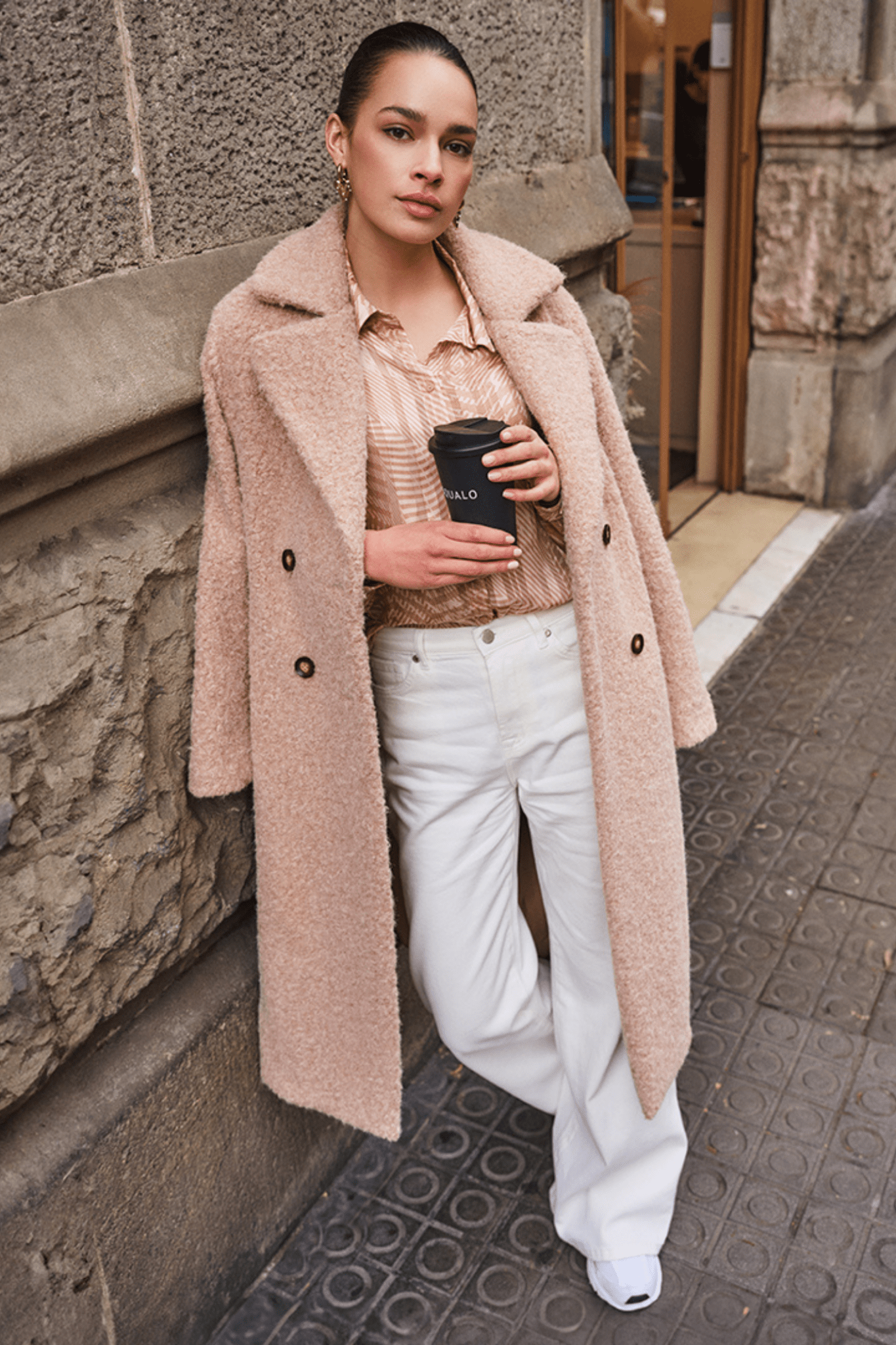 EsQualo 37516 Sand Coat Boucle - Dotique - EsQualo