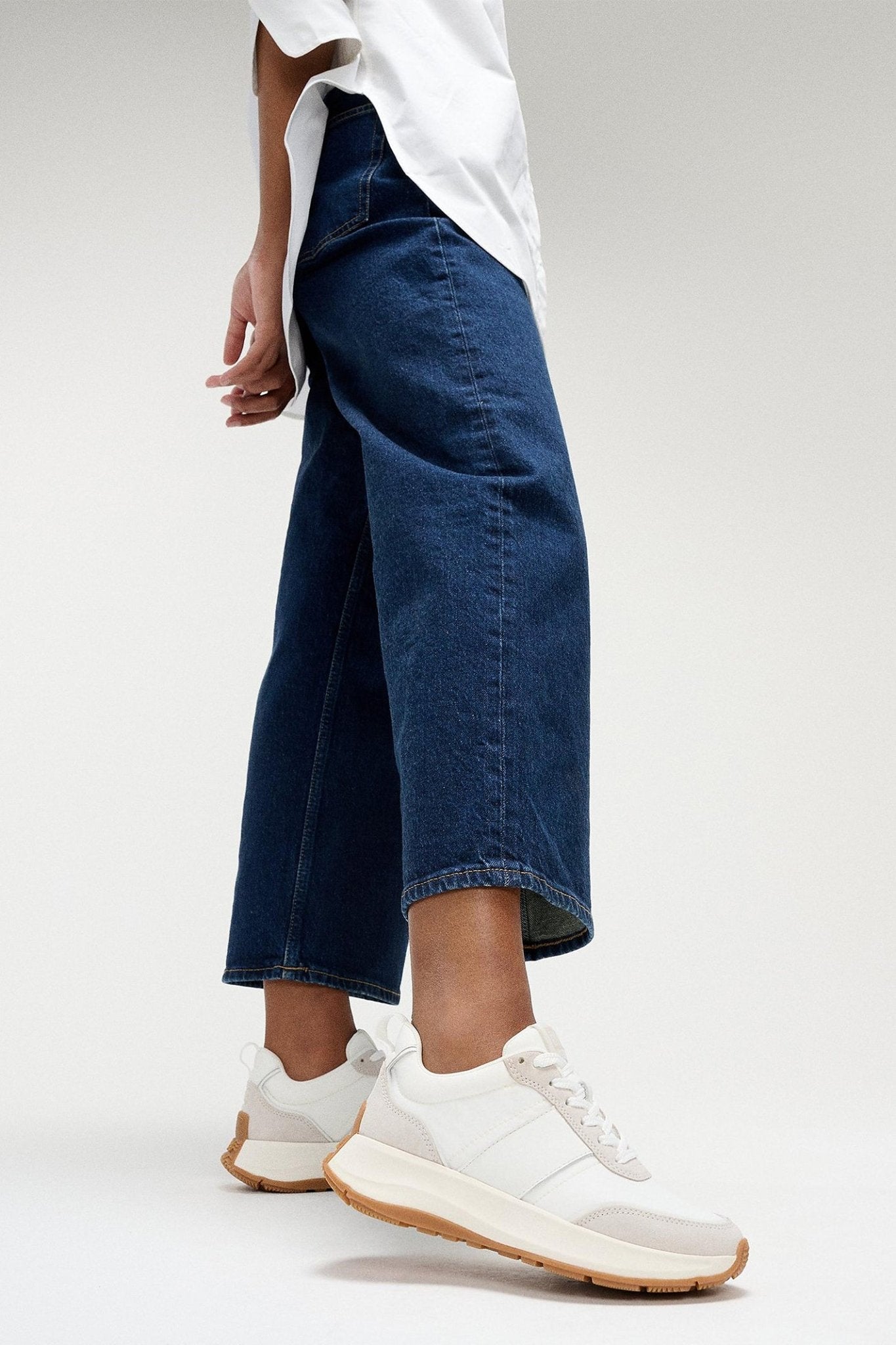 Fitflop F - Mode Flow Fabric/Suede/Leather Flatform Sneaker Urban White - Dotique