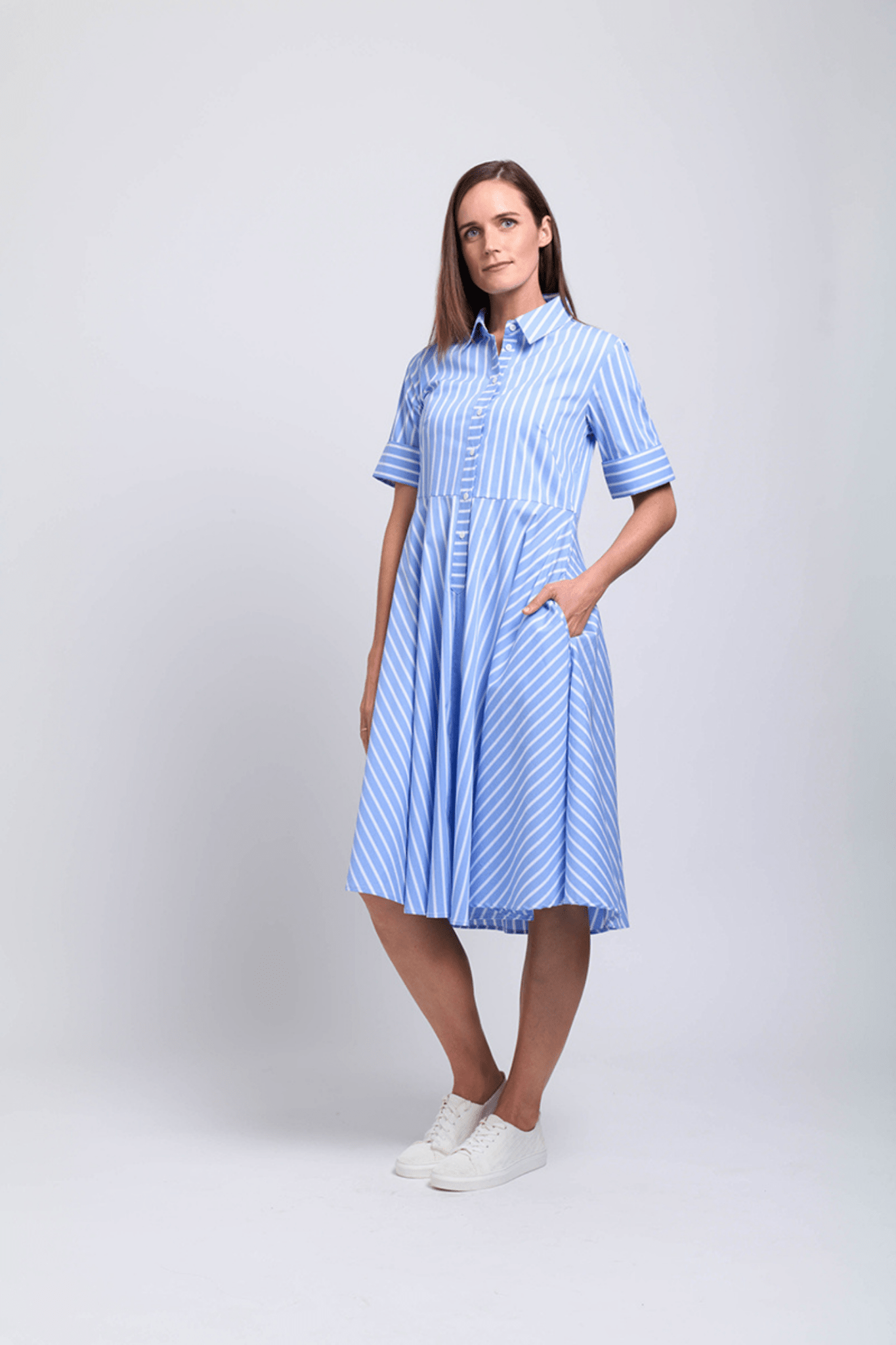 Foil FO7875 Award Winning Dress Blue Stripe - Dotique