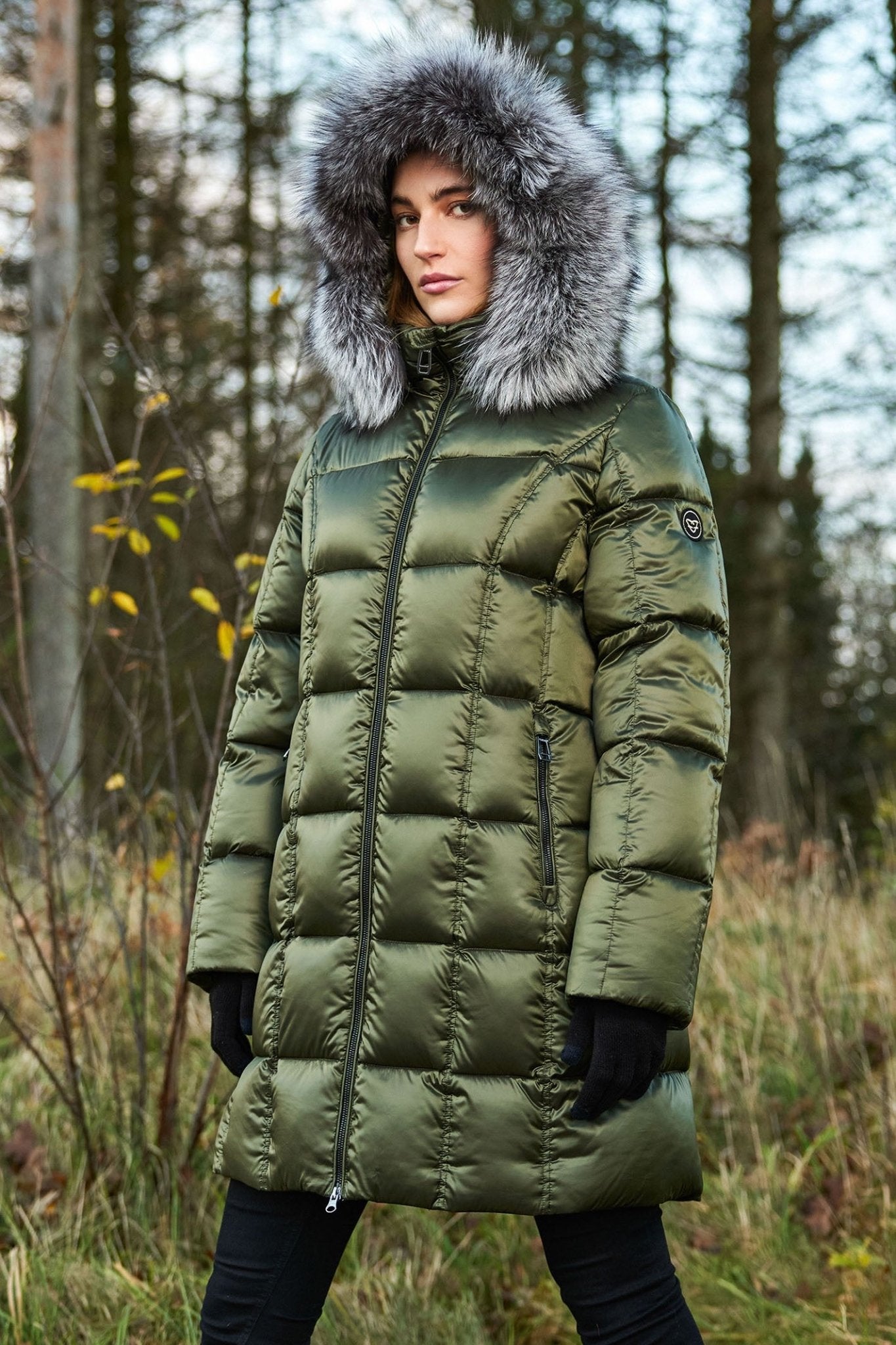 Frandsen 966 Padded Coat Faux Fur Hood Col 88 - Dotique - Frandsen