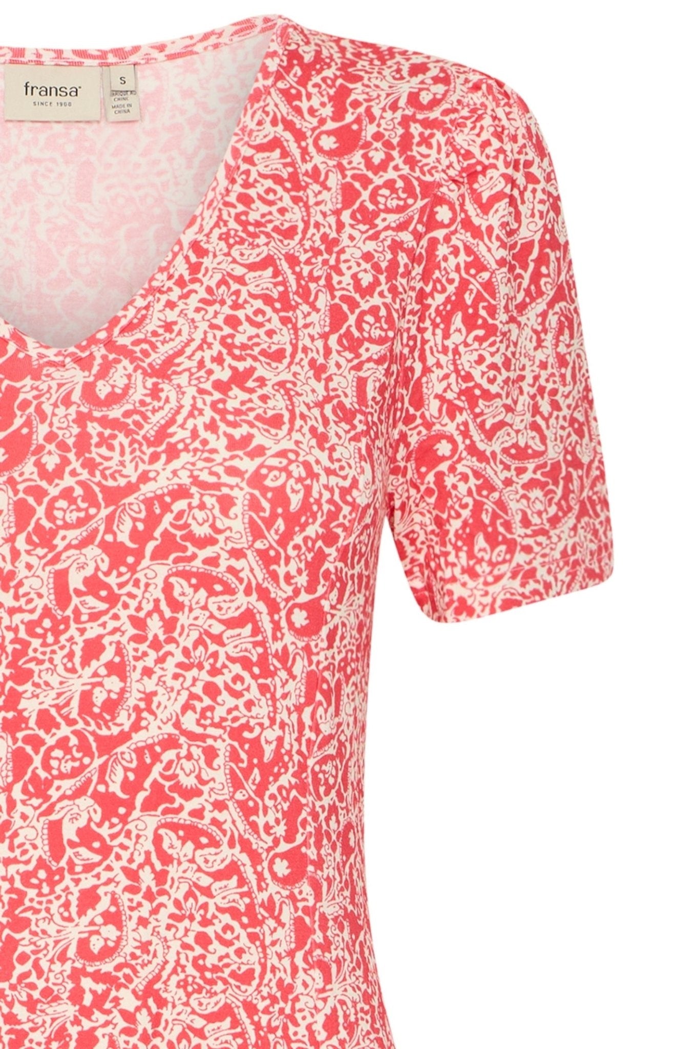 fransa-20610387-frfedot-1-short-sleeve-red-midi-dress