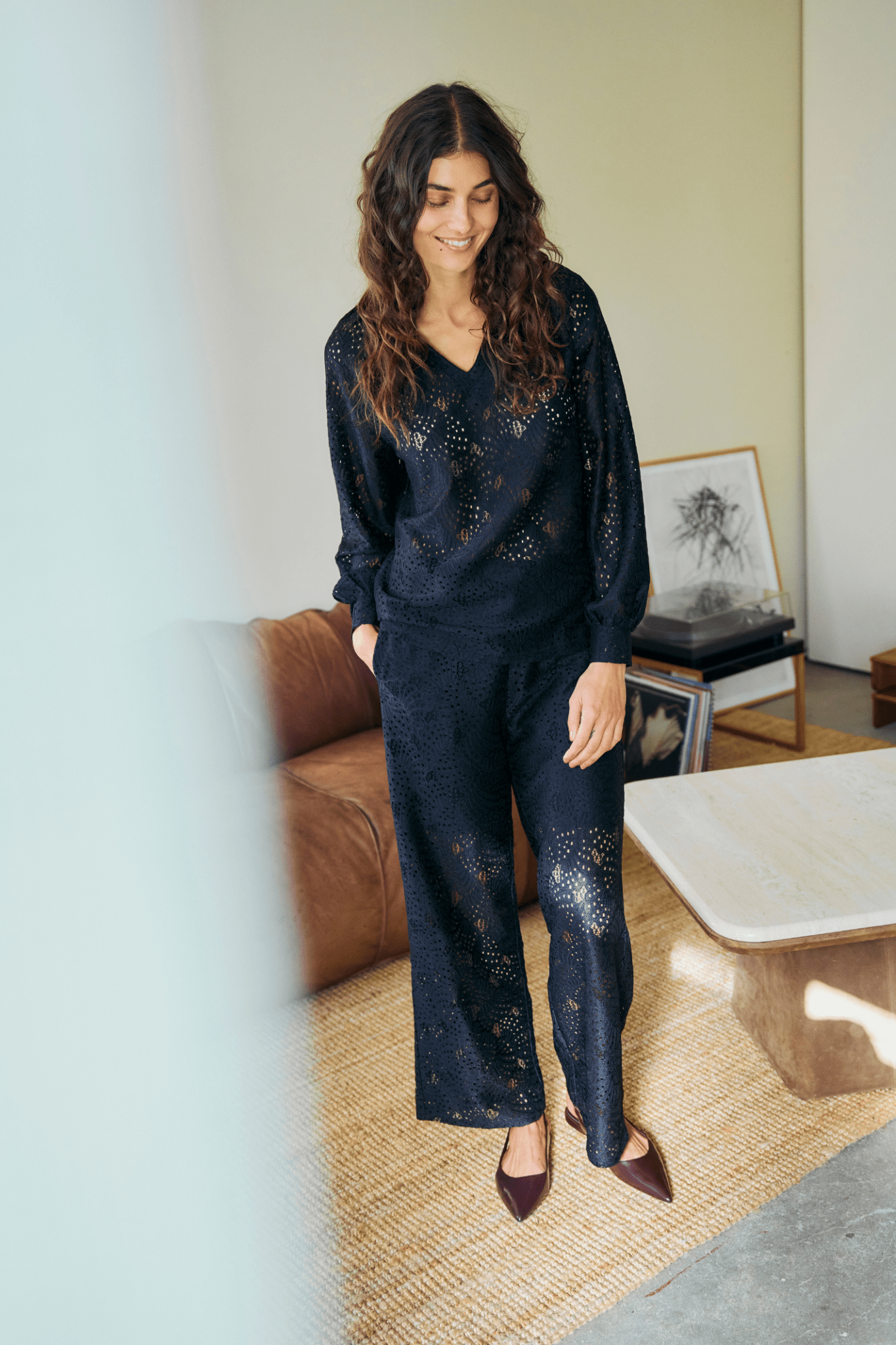 Fransa 20615914 FRZAHRA Black Trousers - Dotique - Fransa