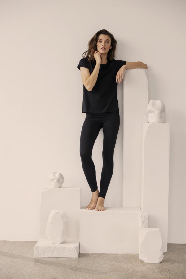 Fransa Kokos 1 Leggings black or navy leggings dotique chesterfield