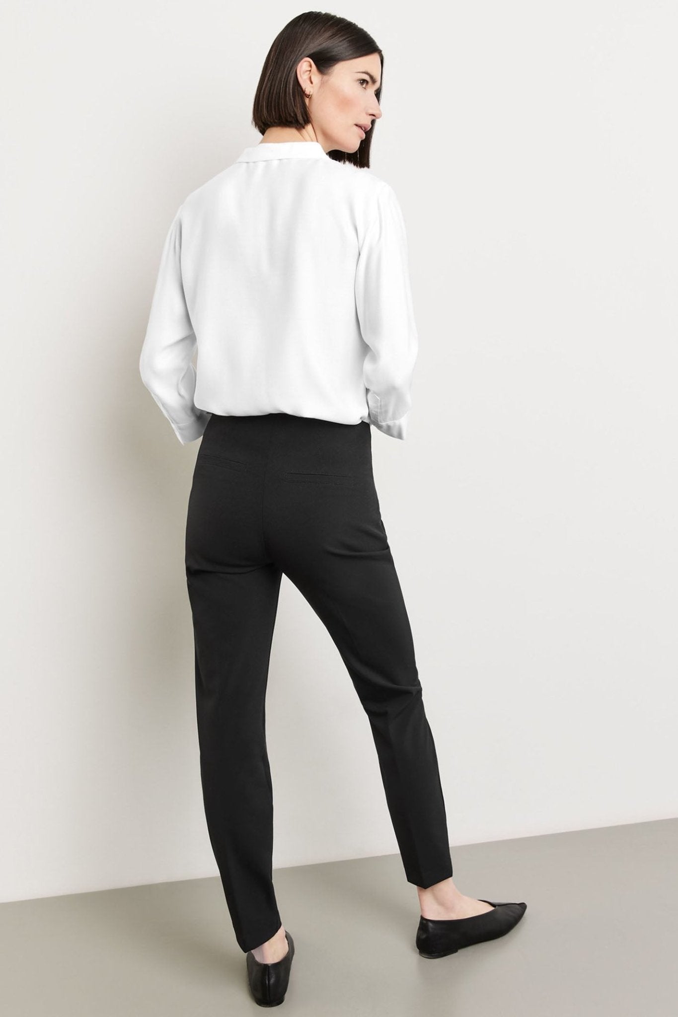 Gerry Weber 222003-66299 Black Slim Fit Trousers - Dotique Chesterfield