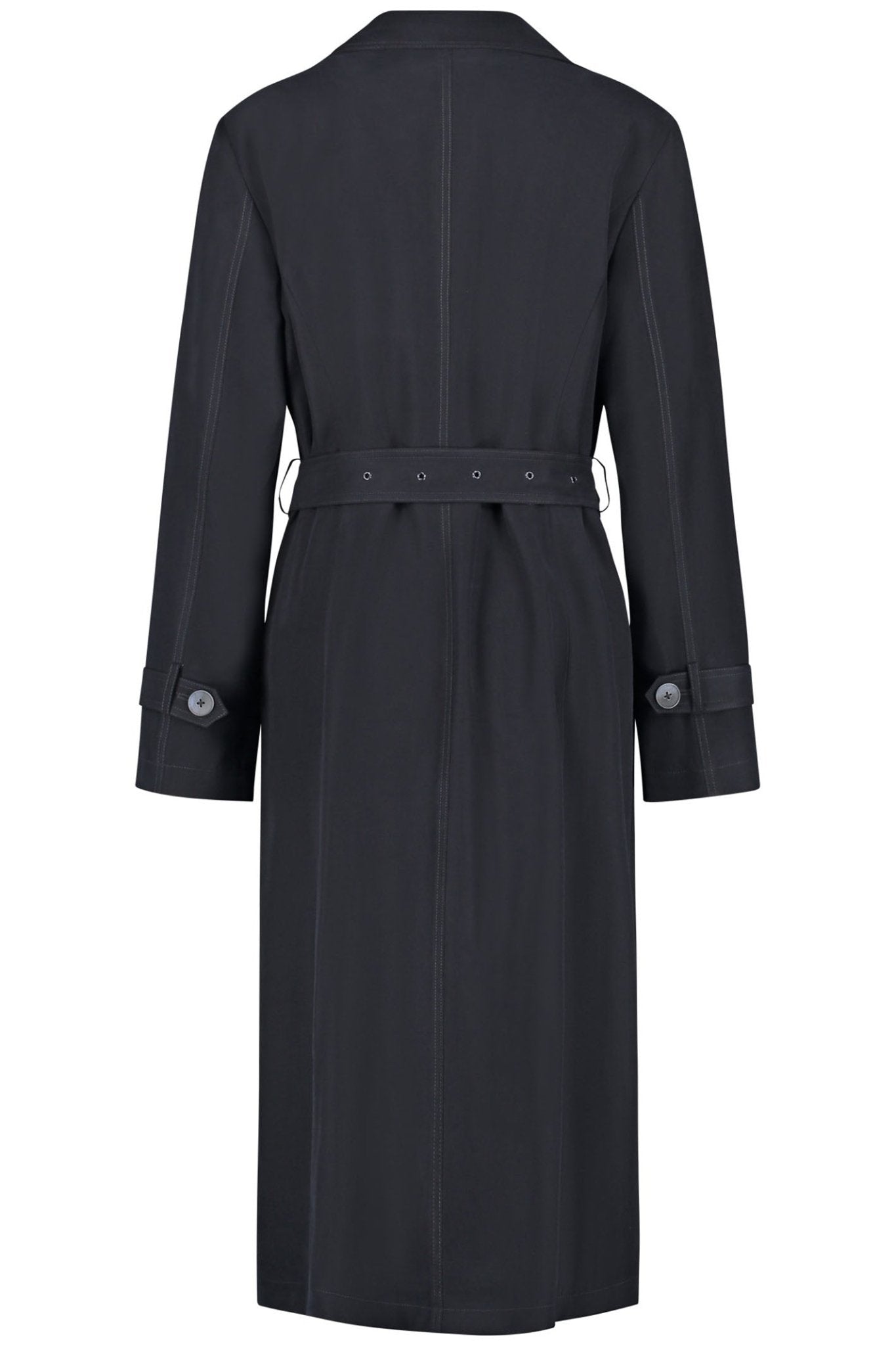 Gerry Weber 350003-31172 Navy Trench Coat - Dotique Chesterfield