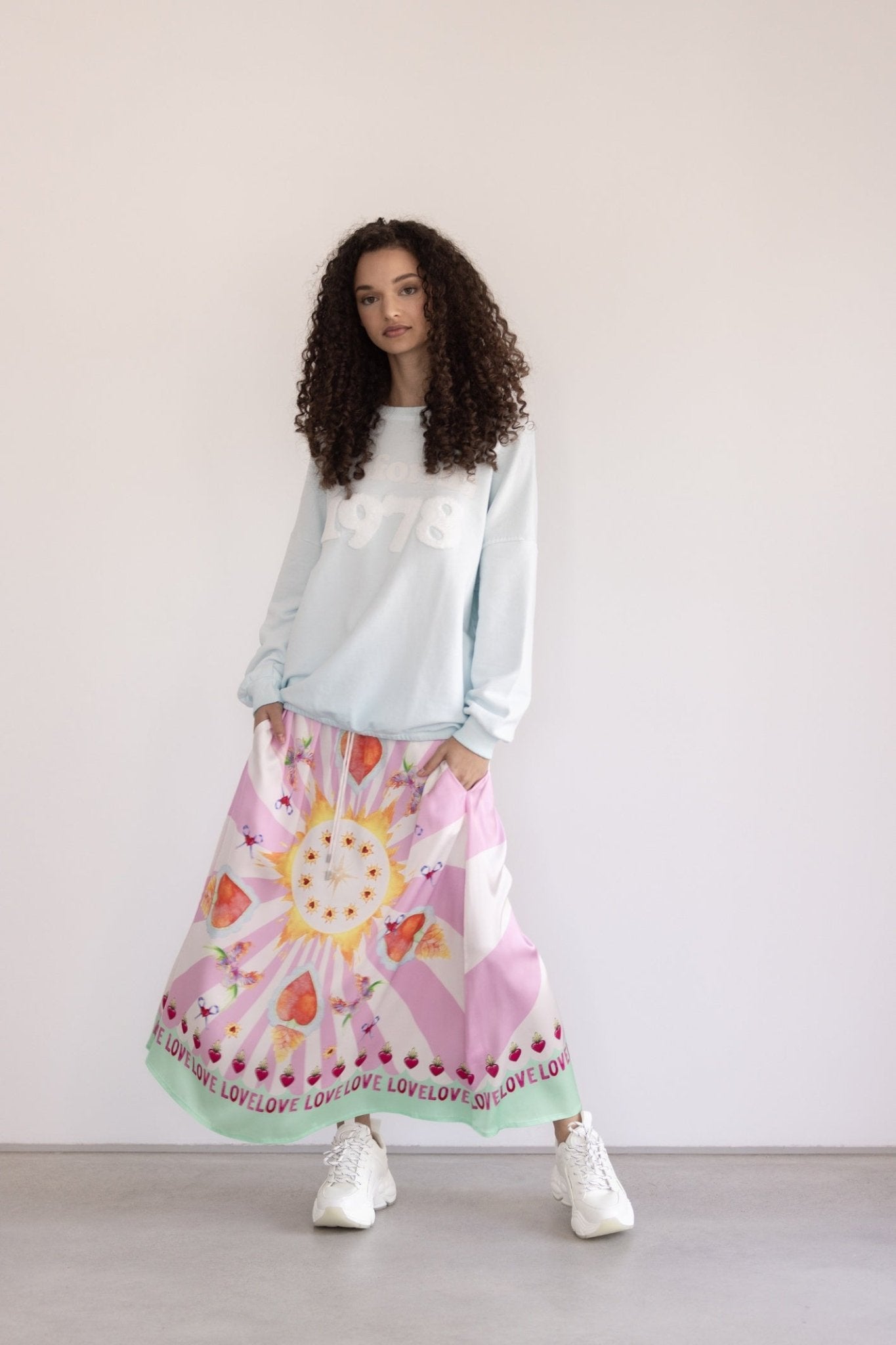 Grace 434/3233 - 604 Pink Heart Love Summer Dress - Dotique - Grace