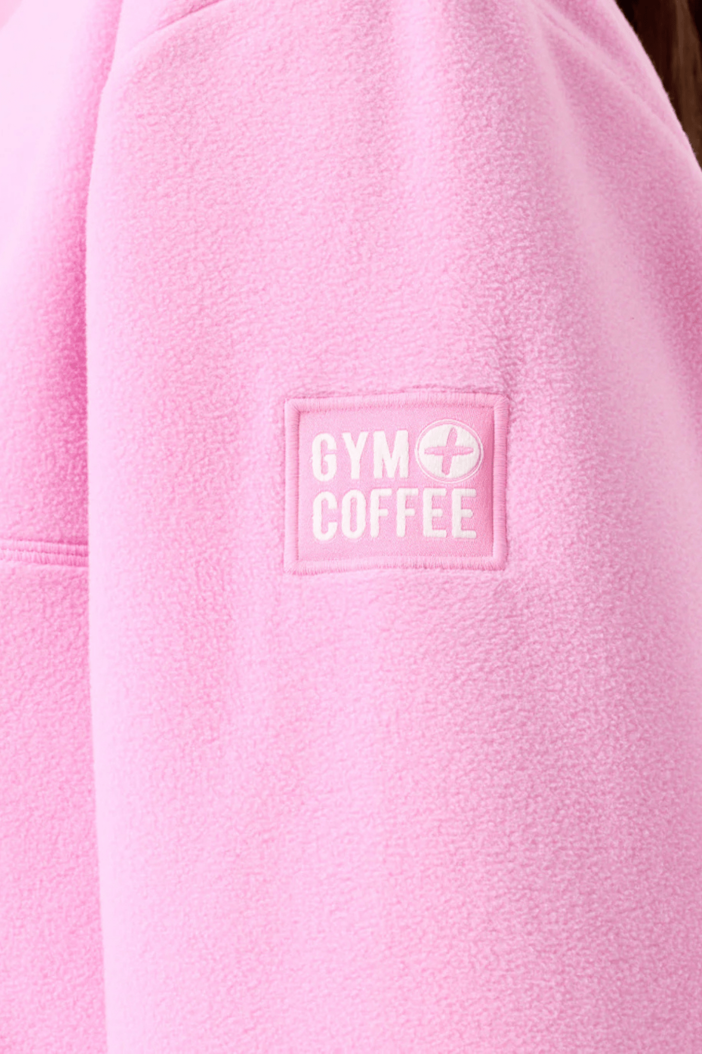 Gym+Coffee Half Snap Polar Fleece (unisex size) - Cotton Candy - Dotique - Gym+Coffee