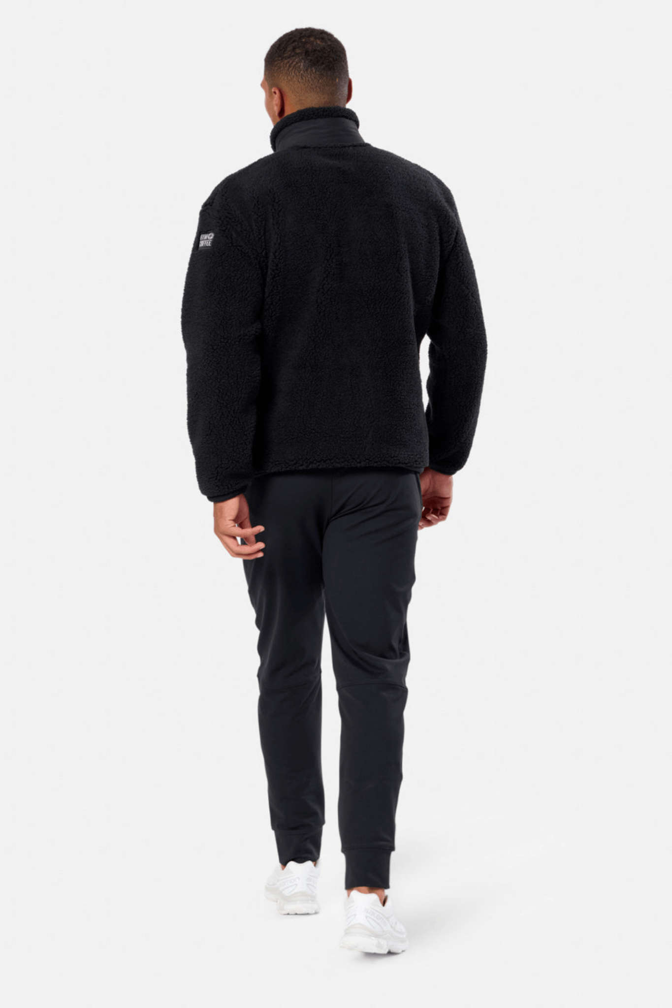 Gym+Coffee Industry Fleece Jacket (unisex) - Black - Dotique - Gym+Coffee