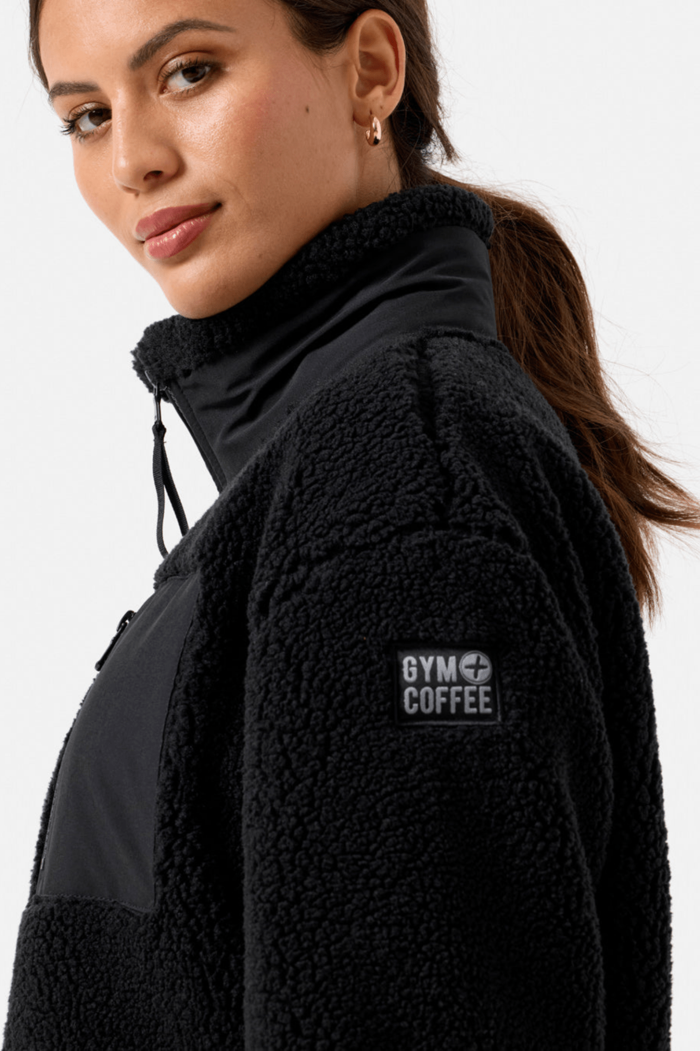 Gym+Coffee Industry Fleece Jacket (unisex) - Black - Dotique - Gym+Coffee