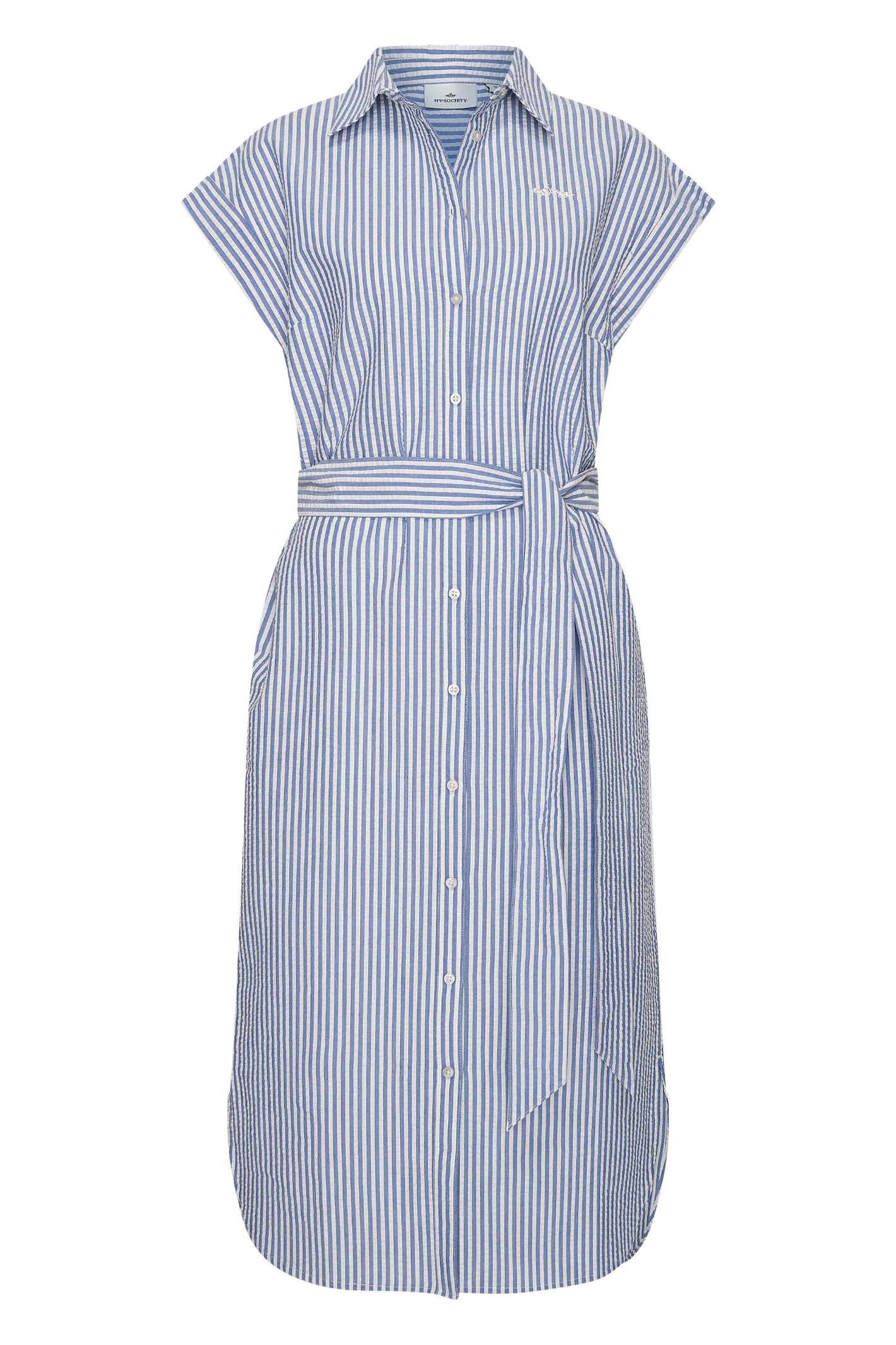 HV Society HVSStella Navy White Striped Dress | HV Society | Dotique 14 / Navy