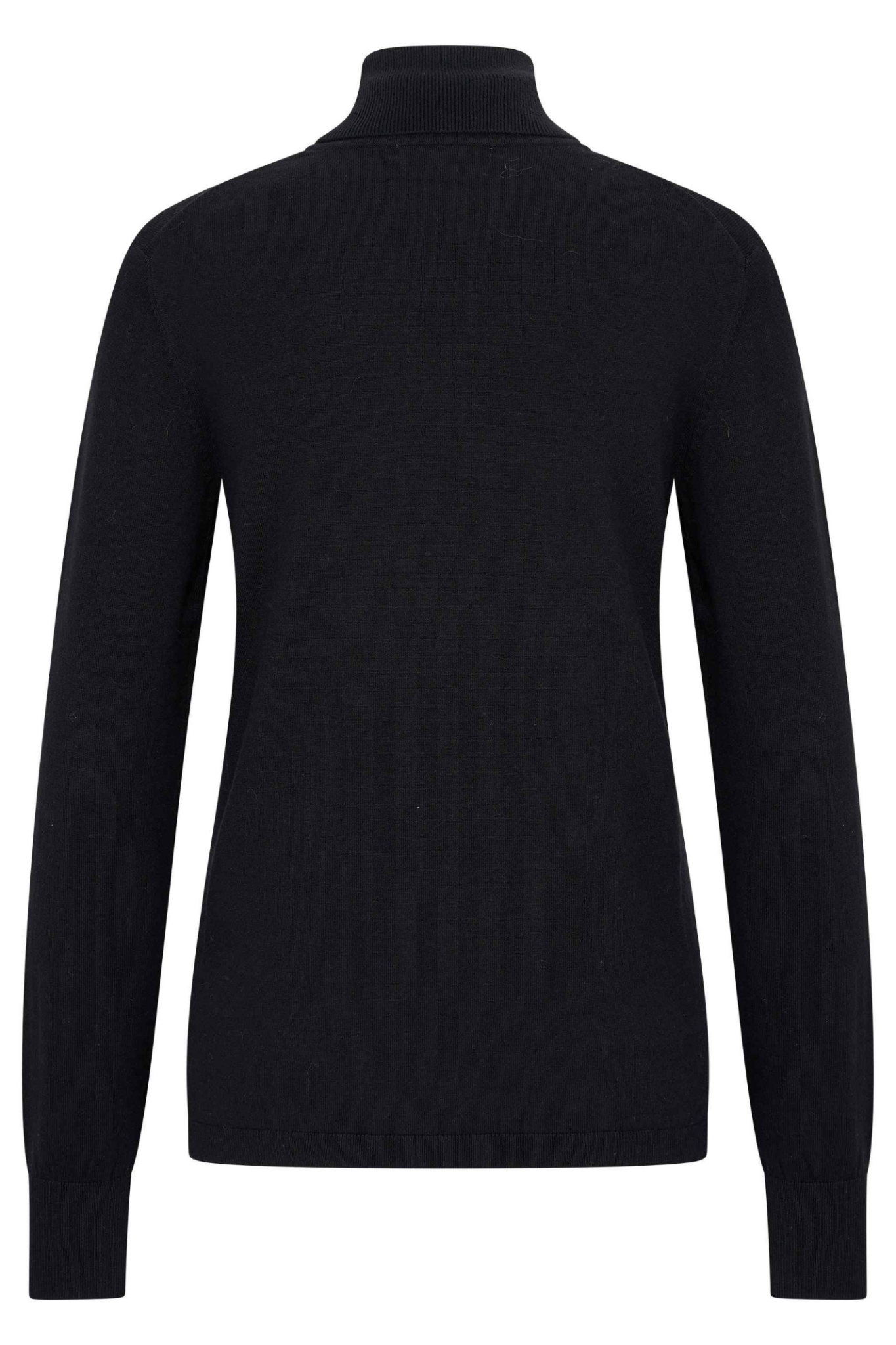 Black roll neck HV Society jumper with button cuffs – Dotique