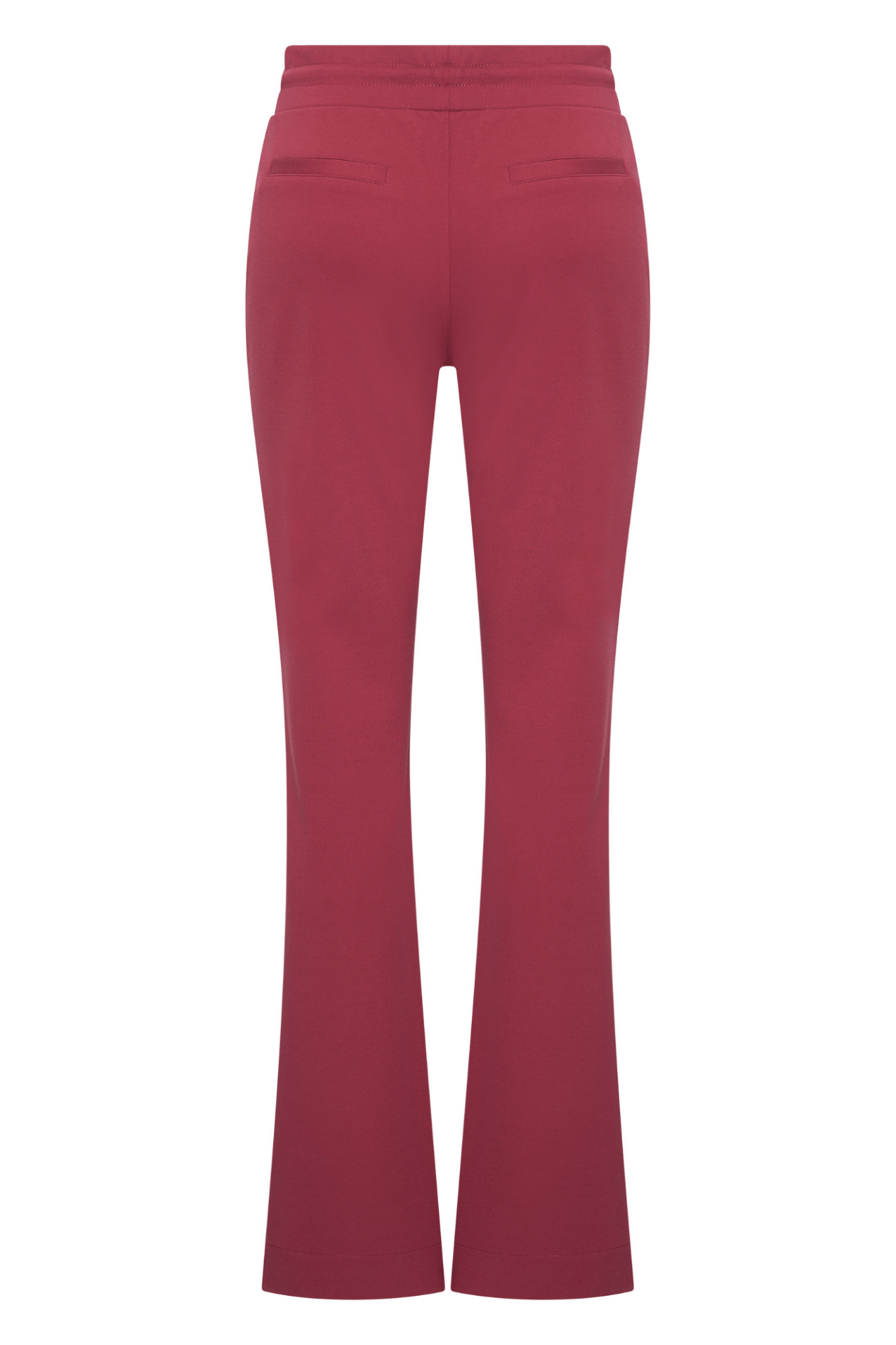 HV Society burgundy flared jogger trousers with drawstring waist – Dotique