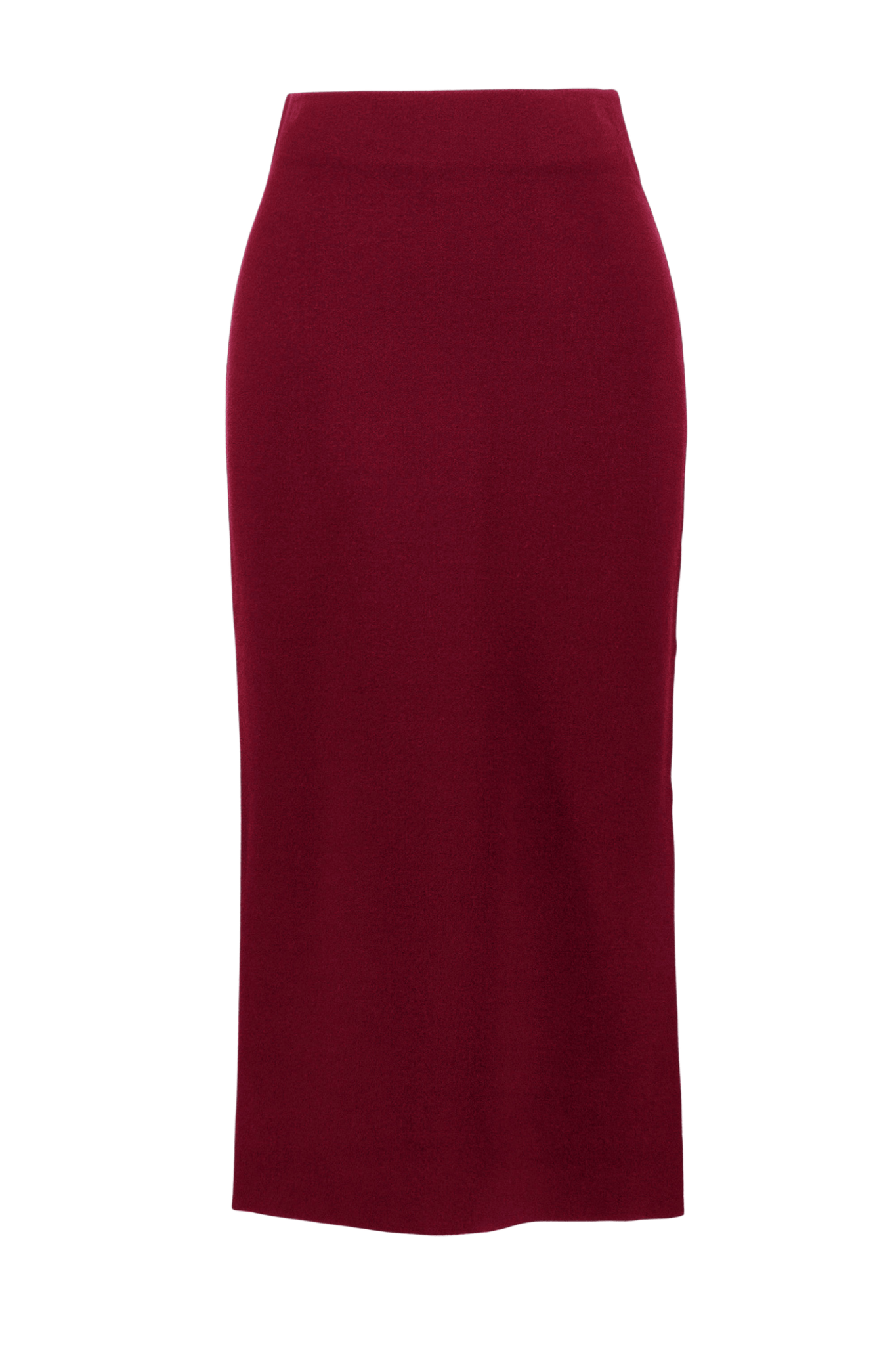 Joseph Ribkoff merlot knit midi skirt with elastic waist and slit – Dotique