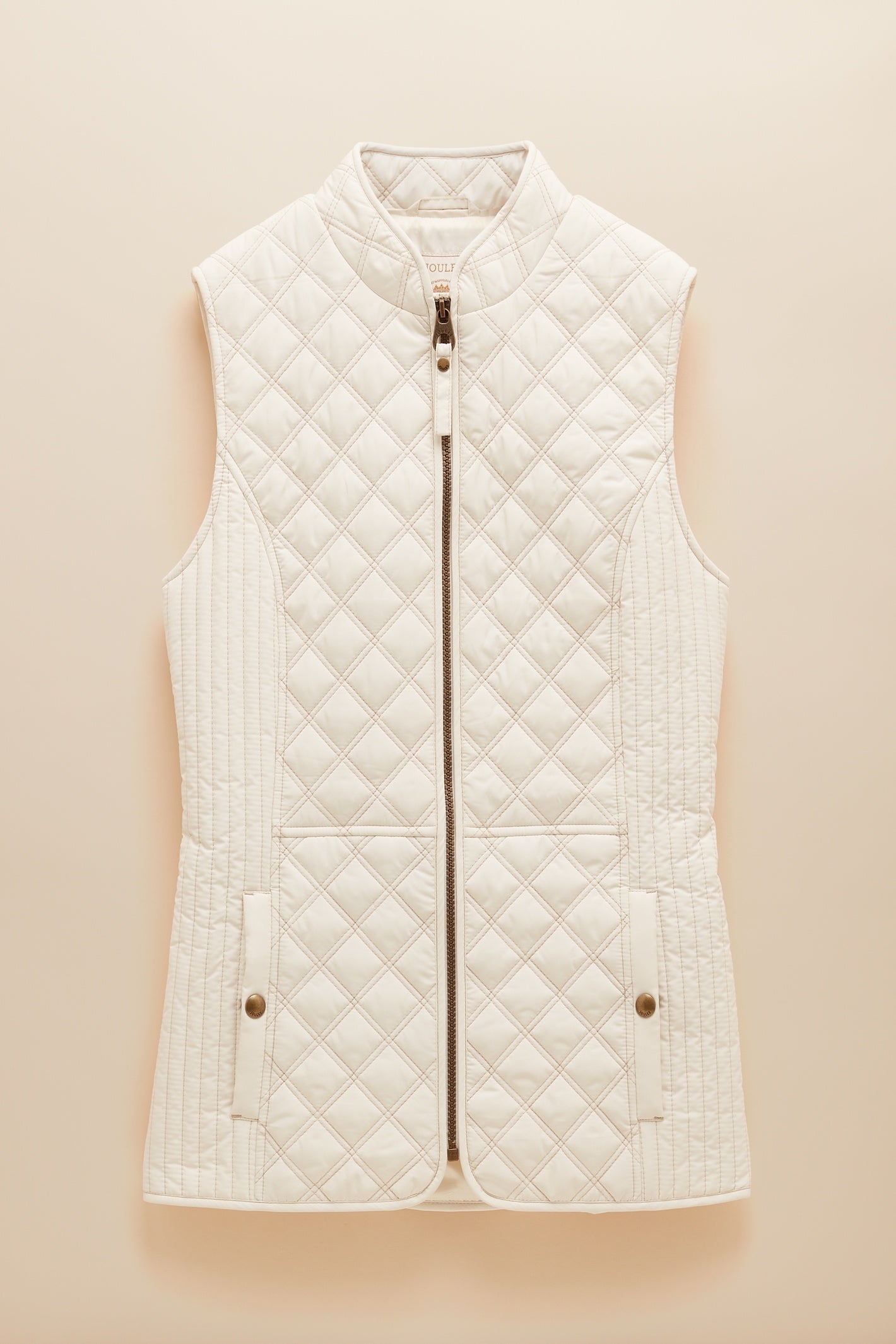 Joules B47901 Minx Quilted Cream Gilet | Shop Joules at Dotique